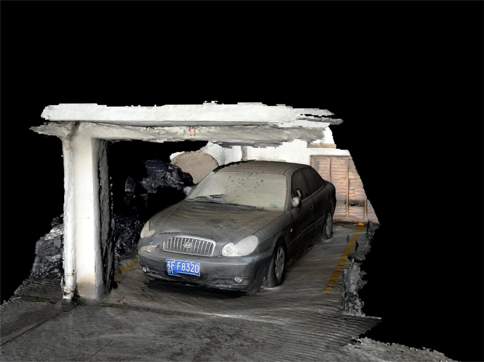 Zombie car 3D scan