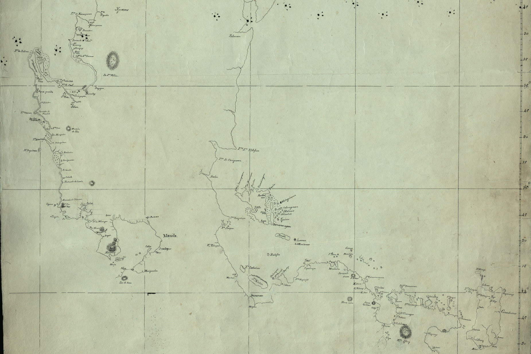 Eighteenth-century Spanish map of Luzon, Philippines