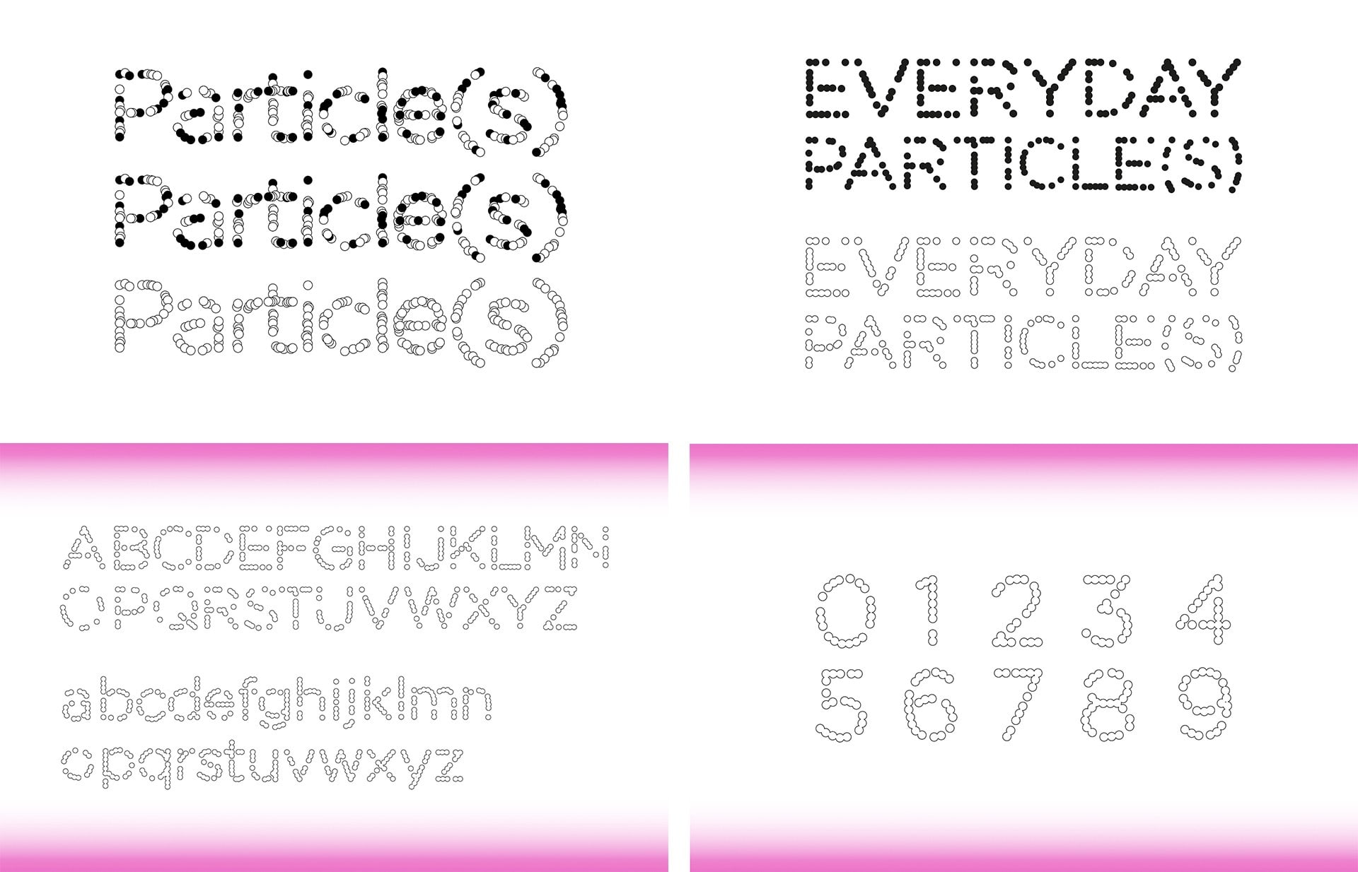 Everyday Particle(s) — Typeface