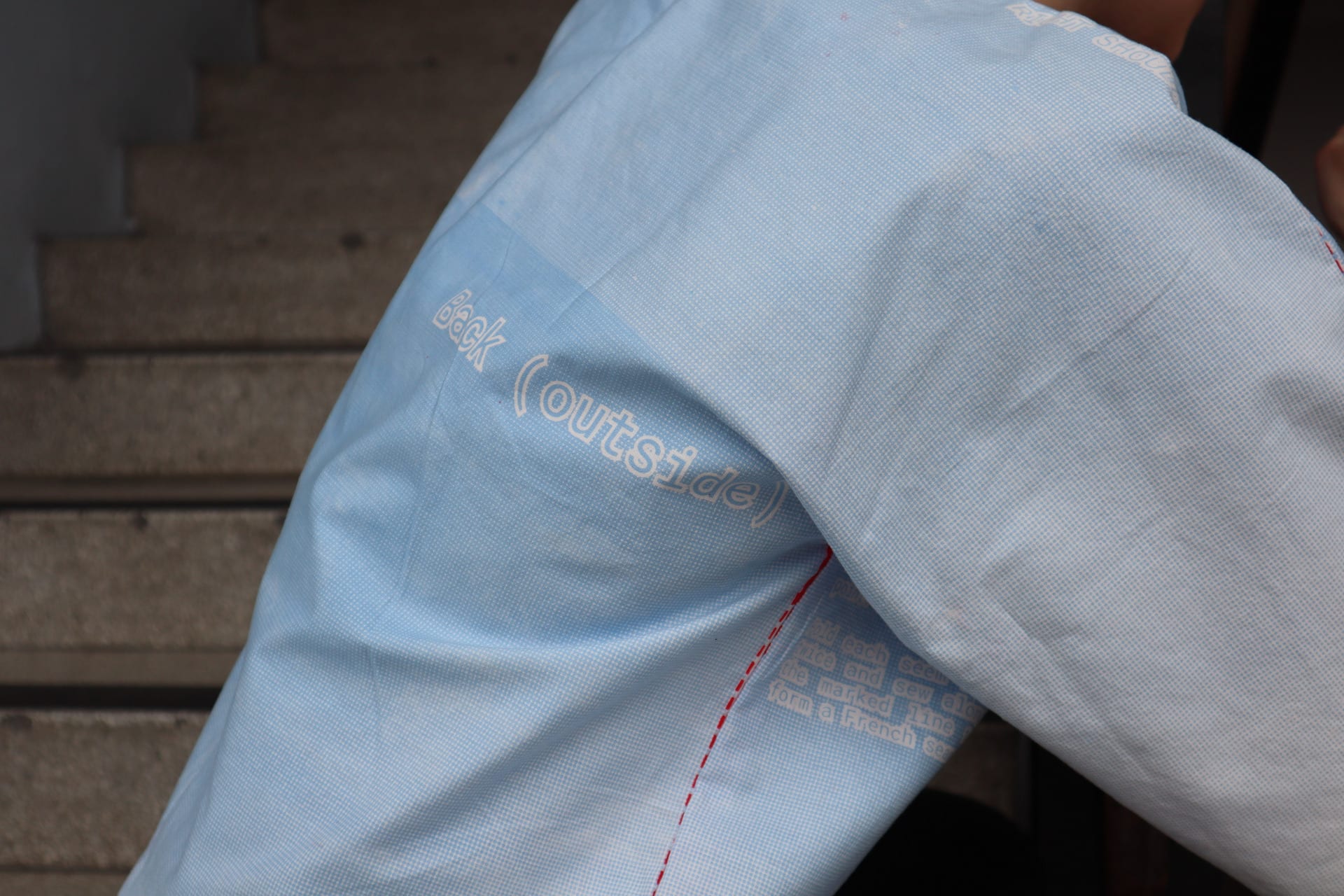 Detail of Re-Sewed Shirt