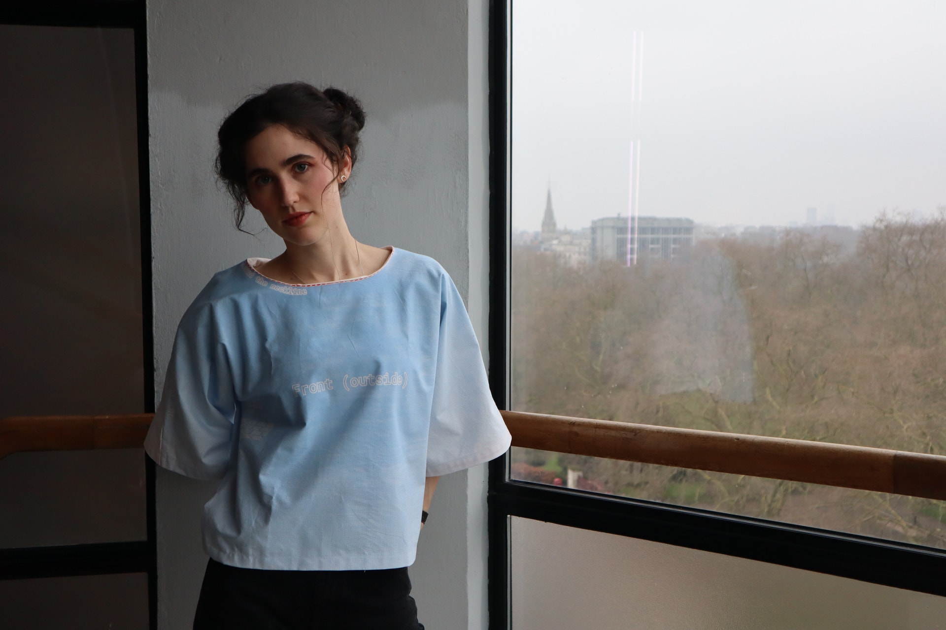 Front of Re-Sewed Shirt