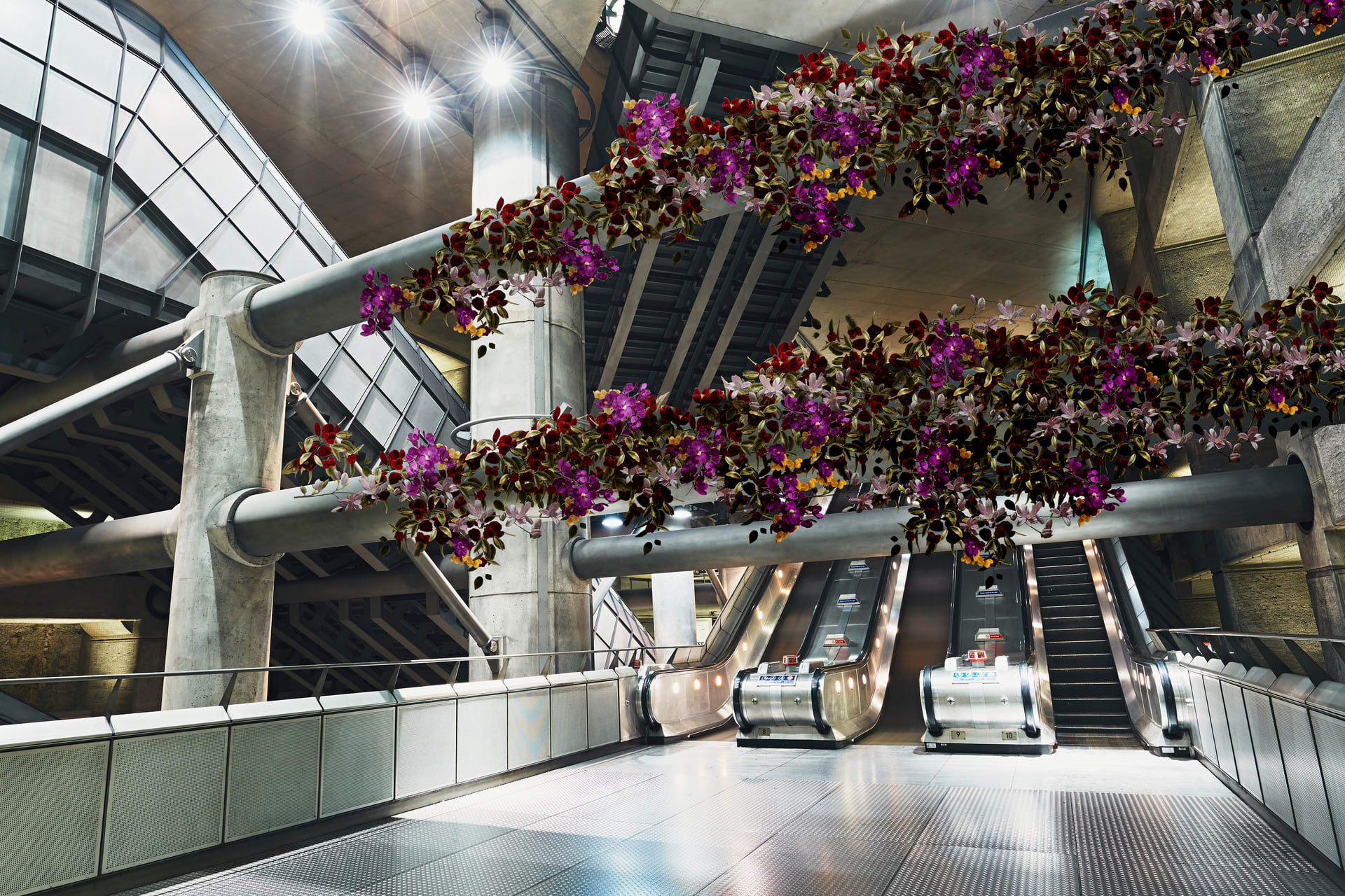 Flowers in the Underground Station