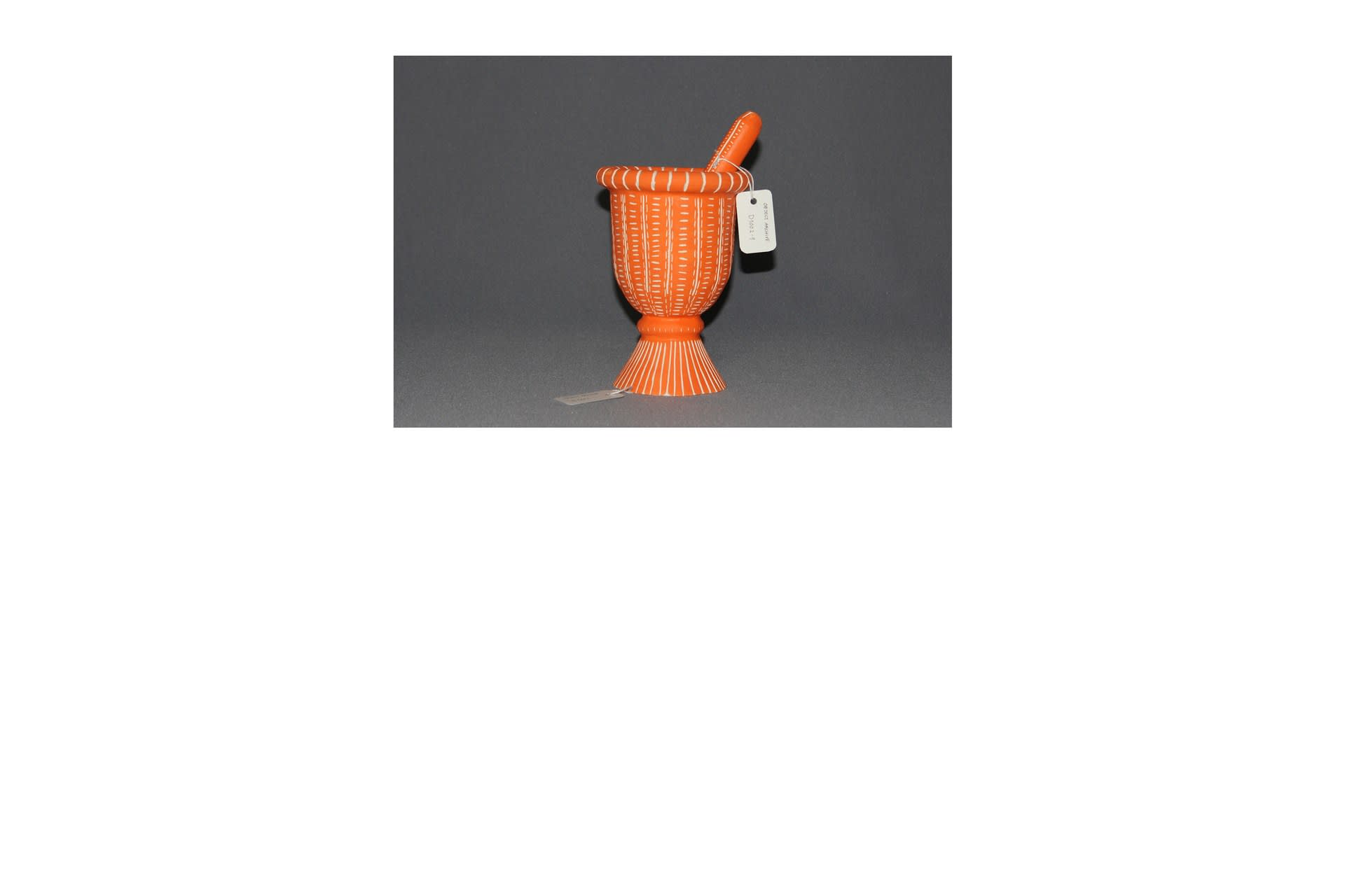 Object type: mortar and pestle Archive number: D1002 Dimensions H: 19cm W: 13.5cm D: 13.5cm