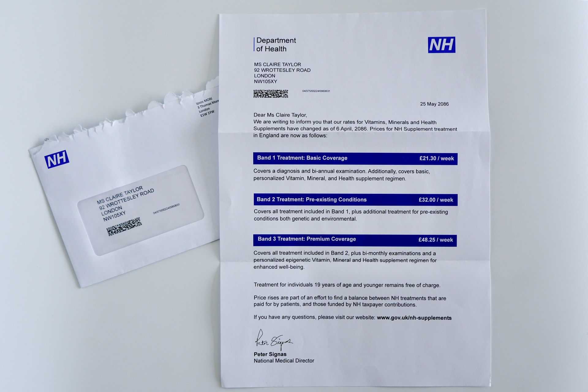 NH Department of Health Letter