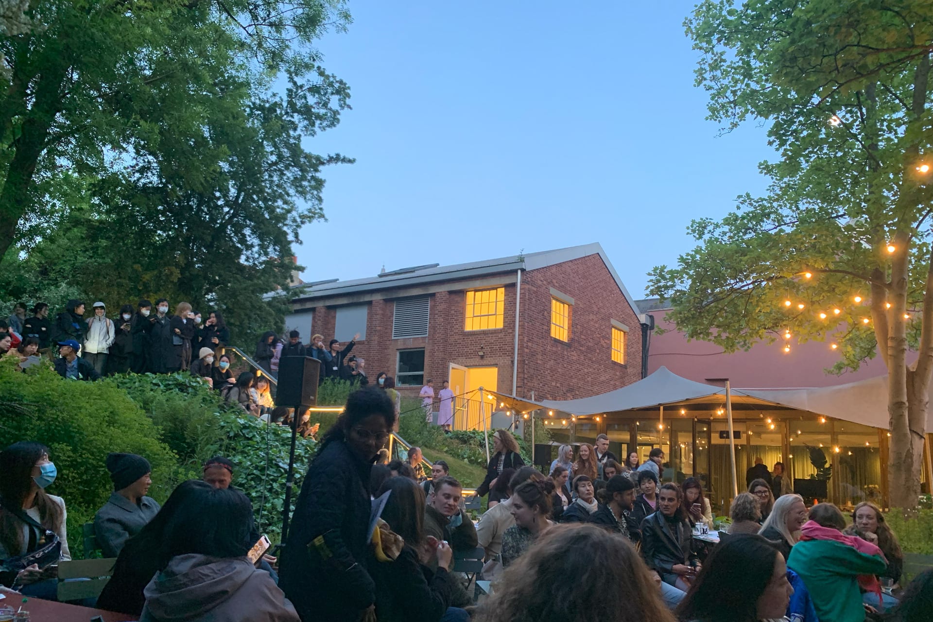 Before the 'Circle of Care' performance image of the audience at Camden Art Centre, 13 May 2022.