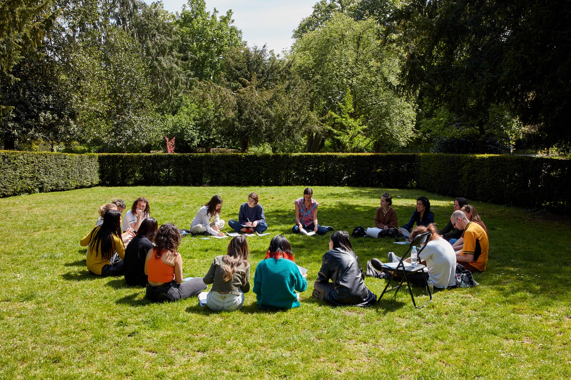Workshop "Mythologies of Memory" by Rieko Whitfield as part of "Grace Ndiritu: An Absolute River", 2022. Photo: Dimitri D'ippoli