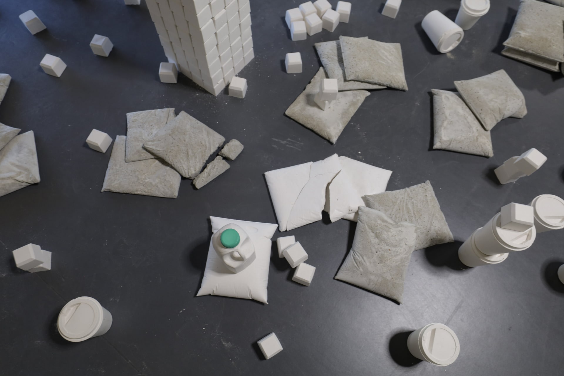 Iterations, Plaster, concrete and plastic