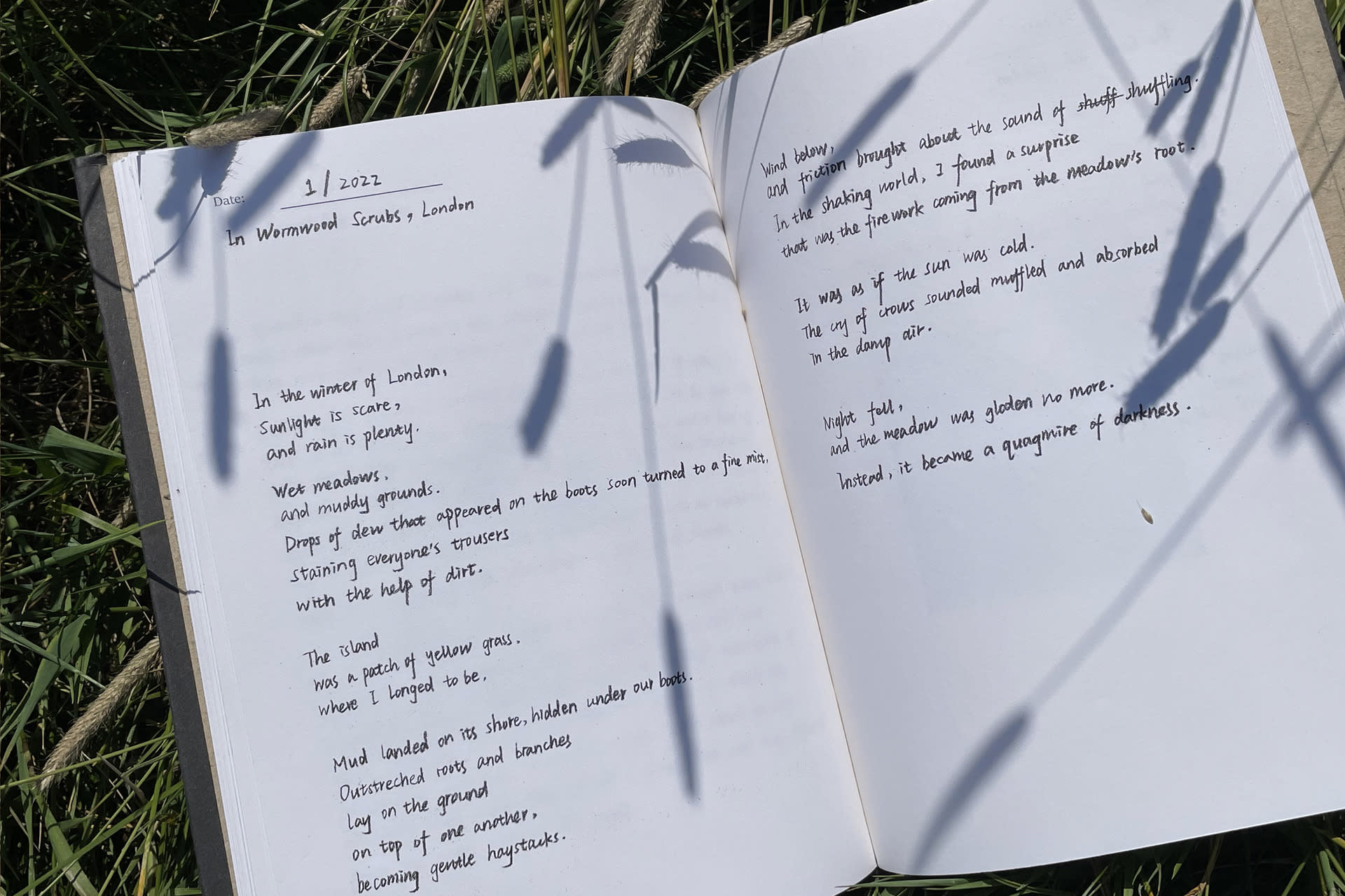 In Search of the Wilderness: Diary, hand-made book