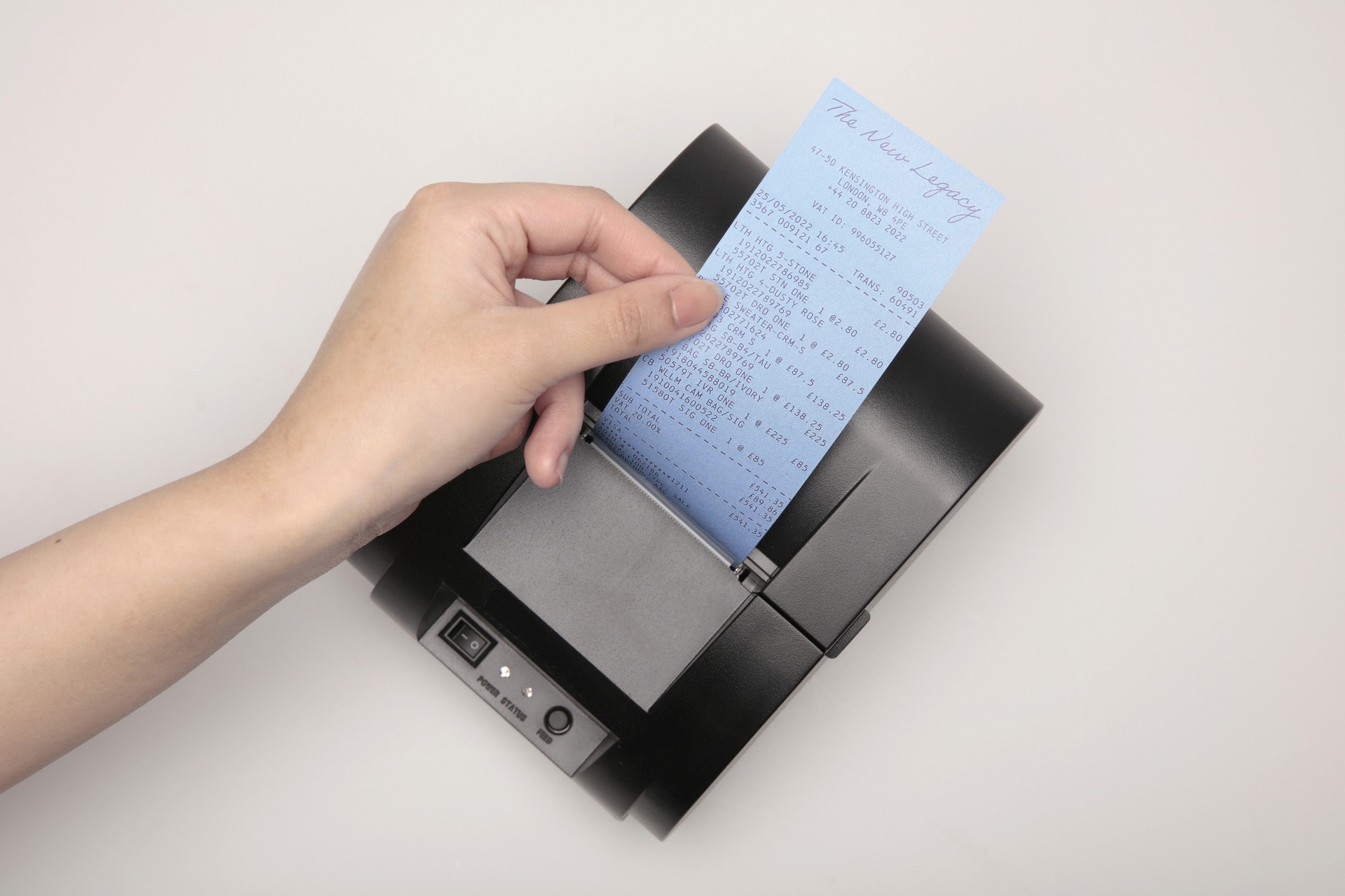 Visualisation of the Future Paper Receipts