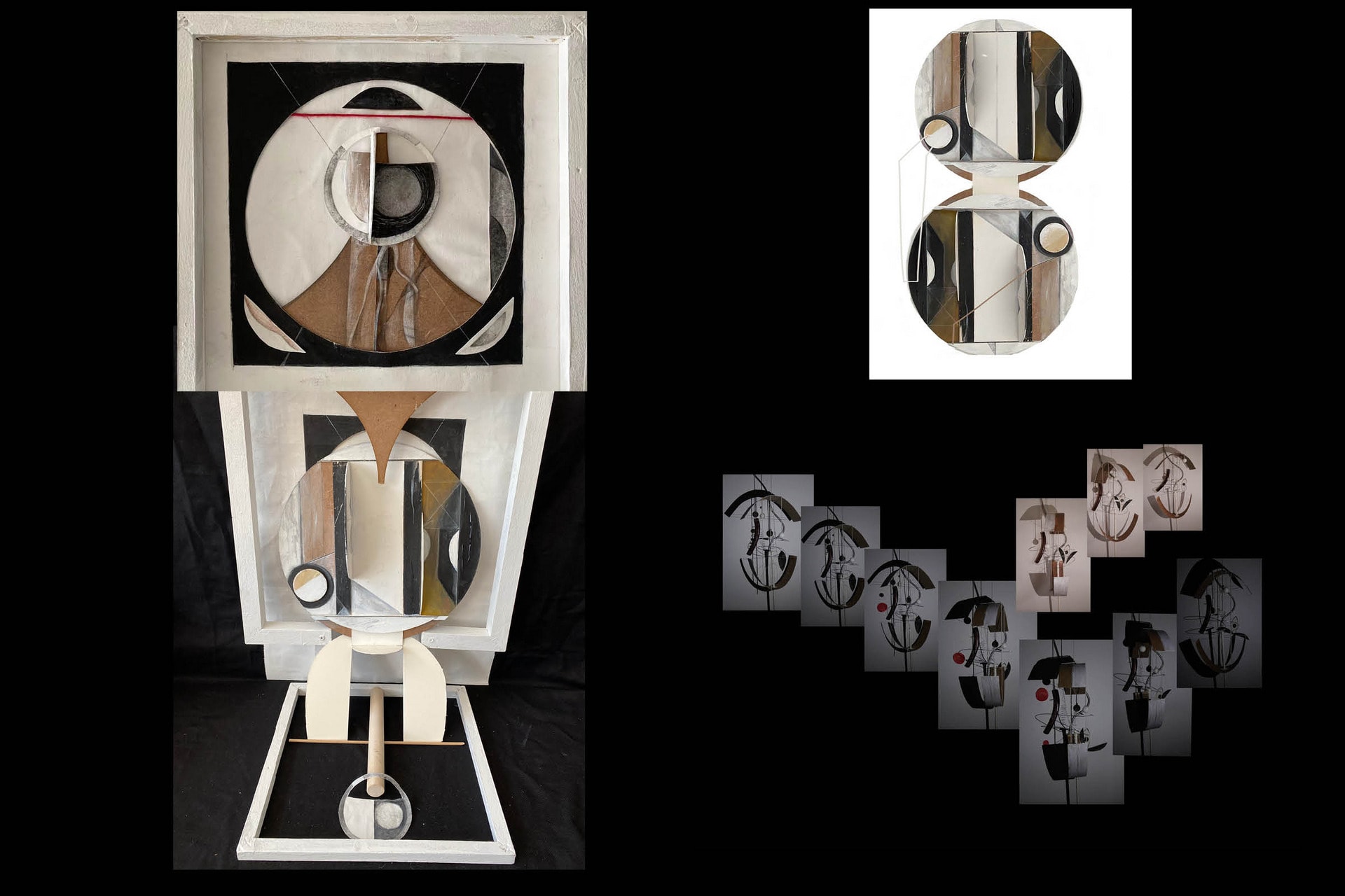 Sculpture - a system of forces, wood, found material