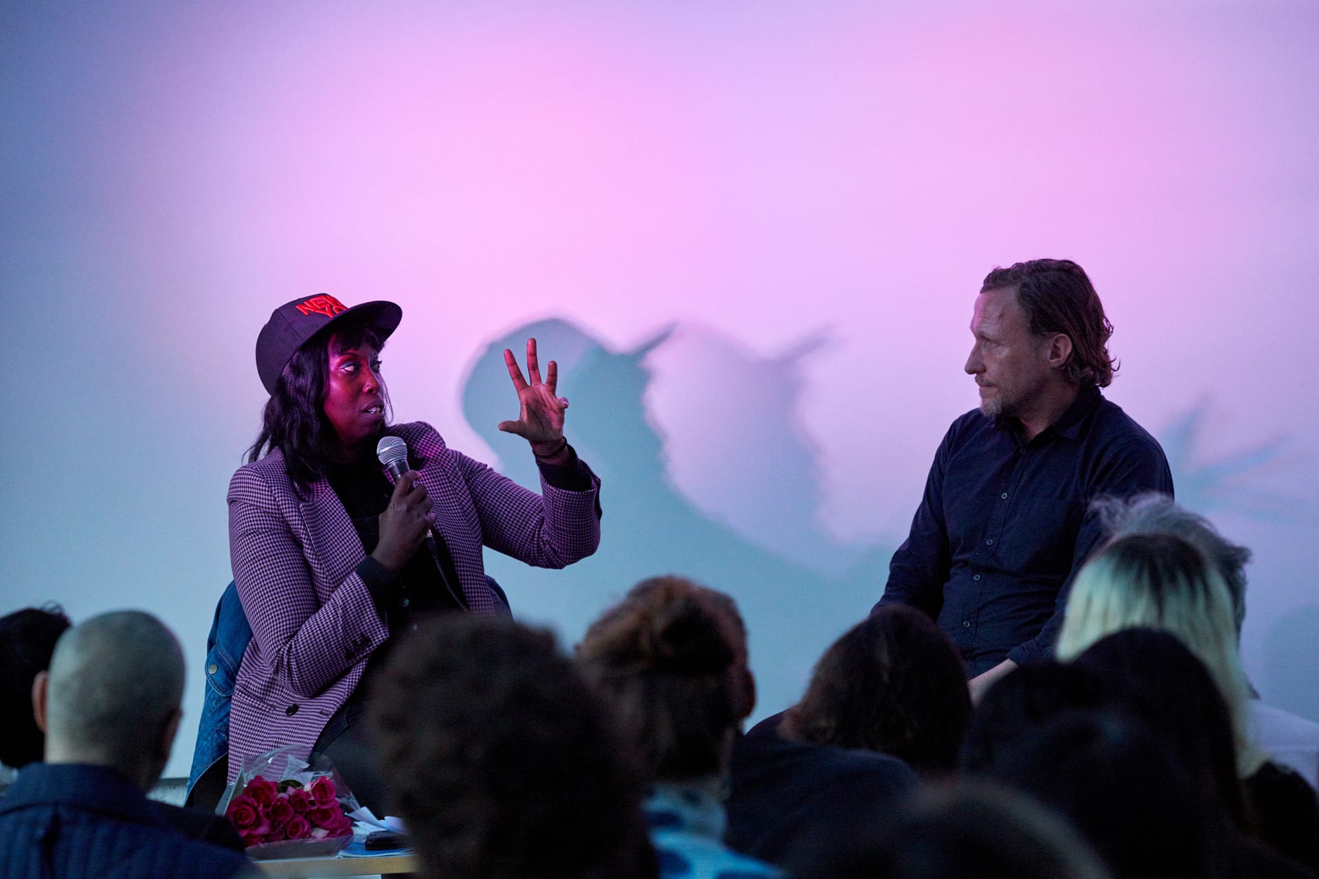 Benjamin Cook & Grace Ndiritu in conversation. Photo by Dimitri D'ippolito