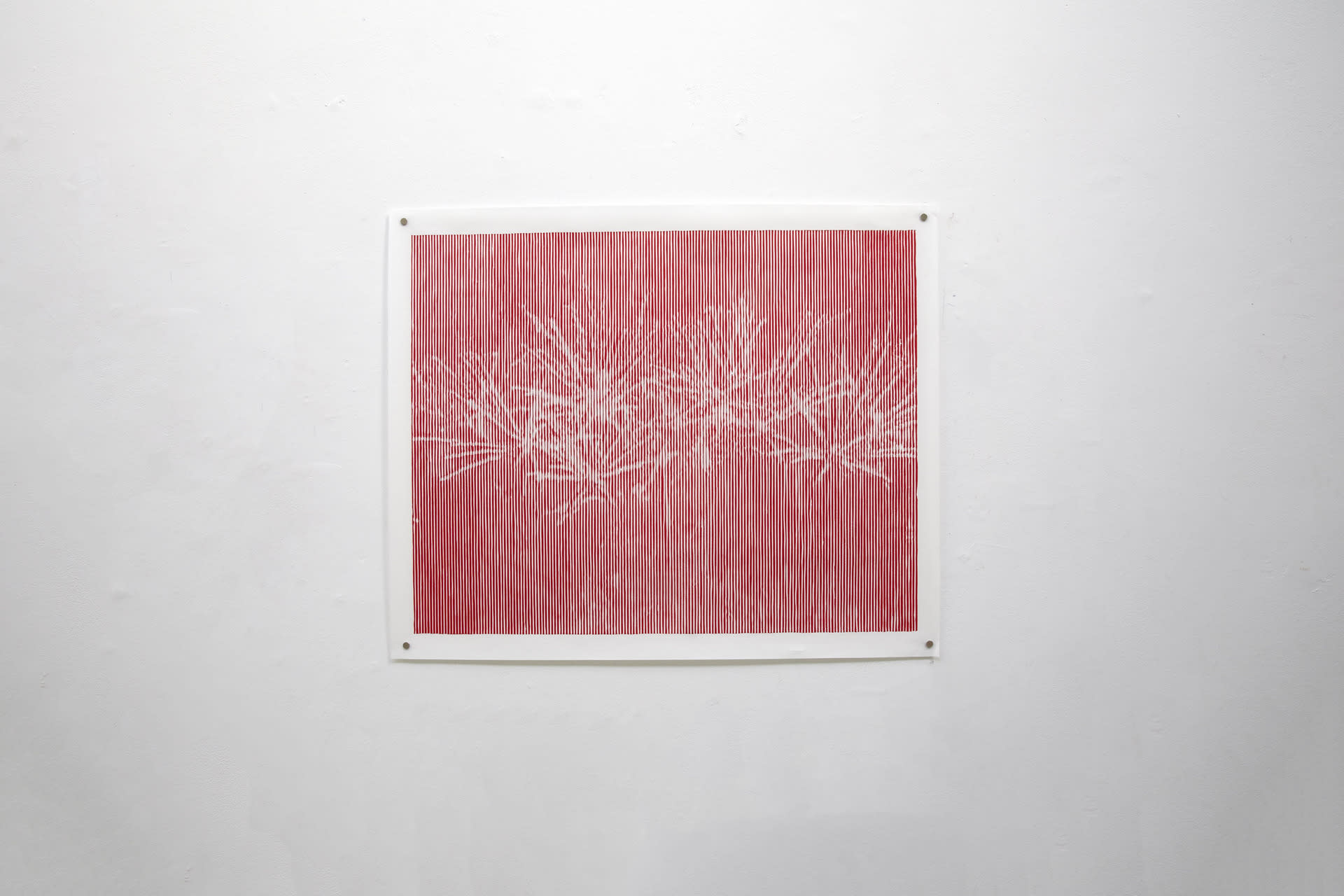 Woodcut, Hand printing with lithography ink on Chinese Xuan paper, 79cm x 65cm