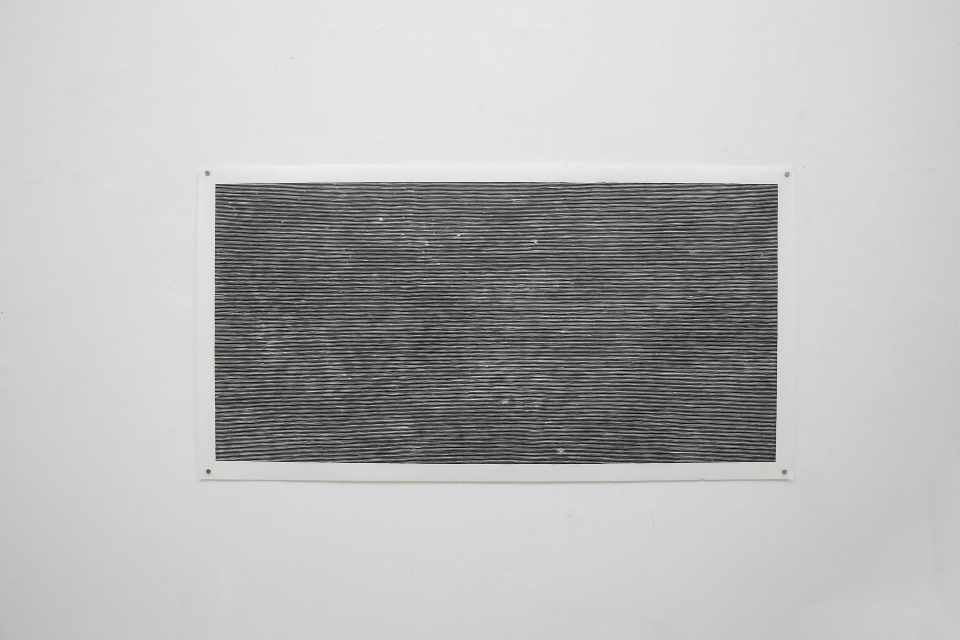 Woodcut, Hand printing with lithography ink on Chinese Xuan paper, 126cm x 65cm