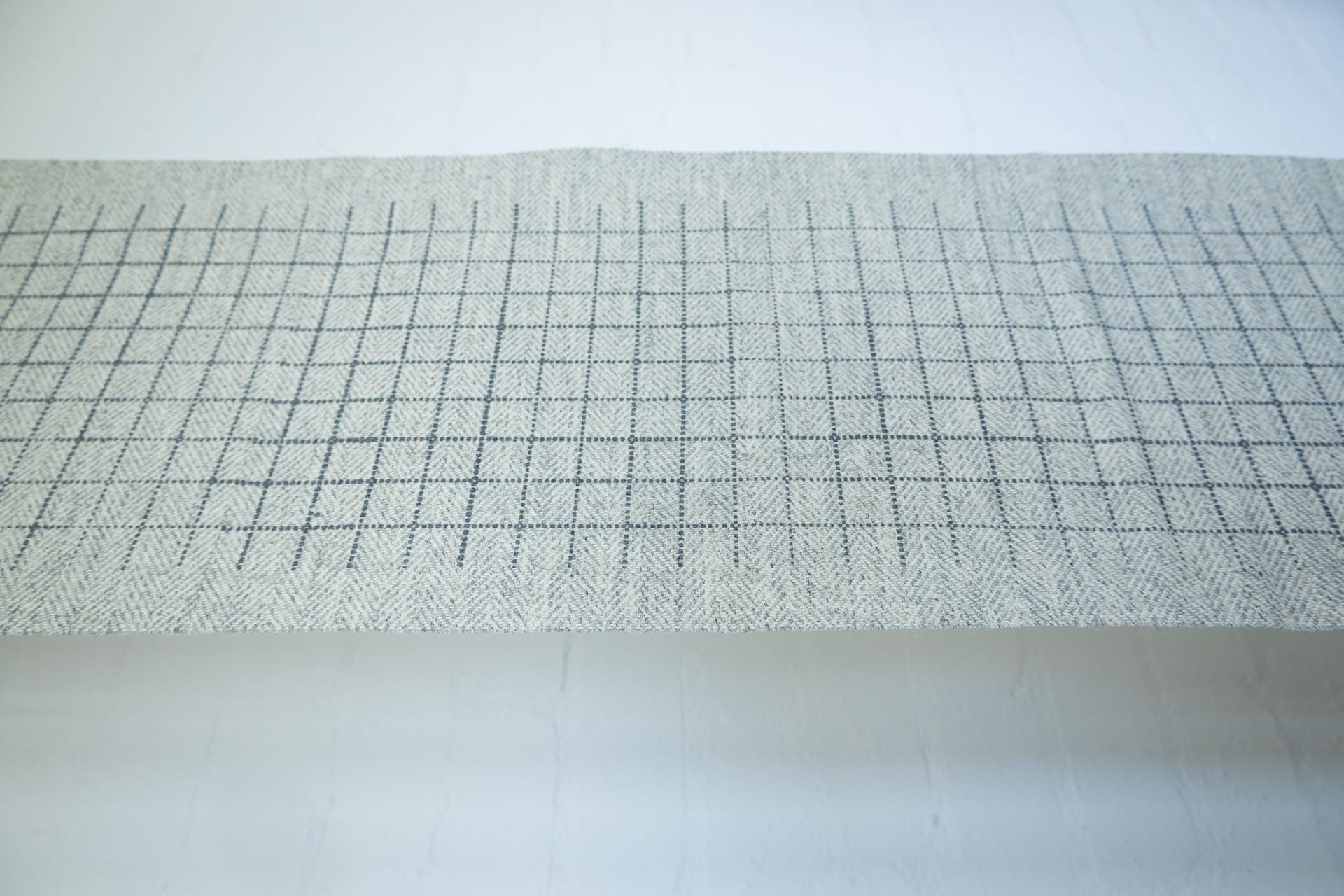 woven fabric panel with grid image printed on fabric