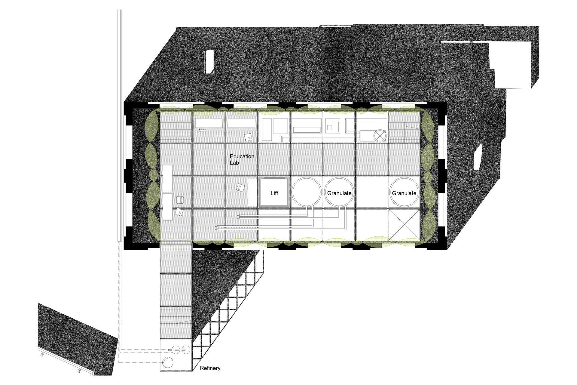 Layout, Inflatable, Frame, Plastic, Recycling Plant