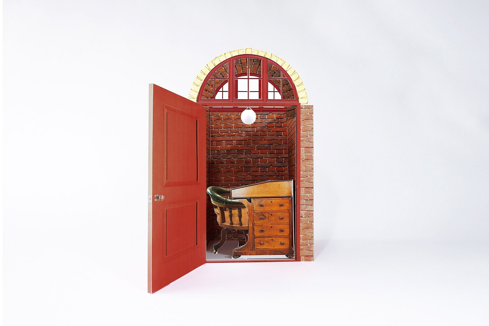 Work pod for single user, built using existing brick from the site.