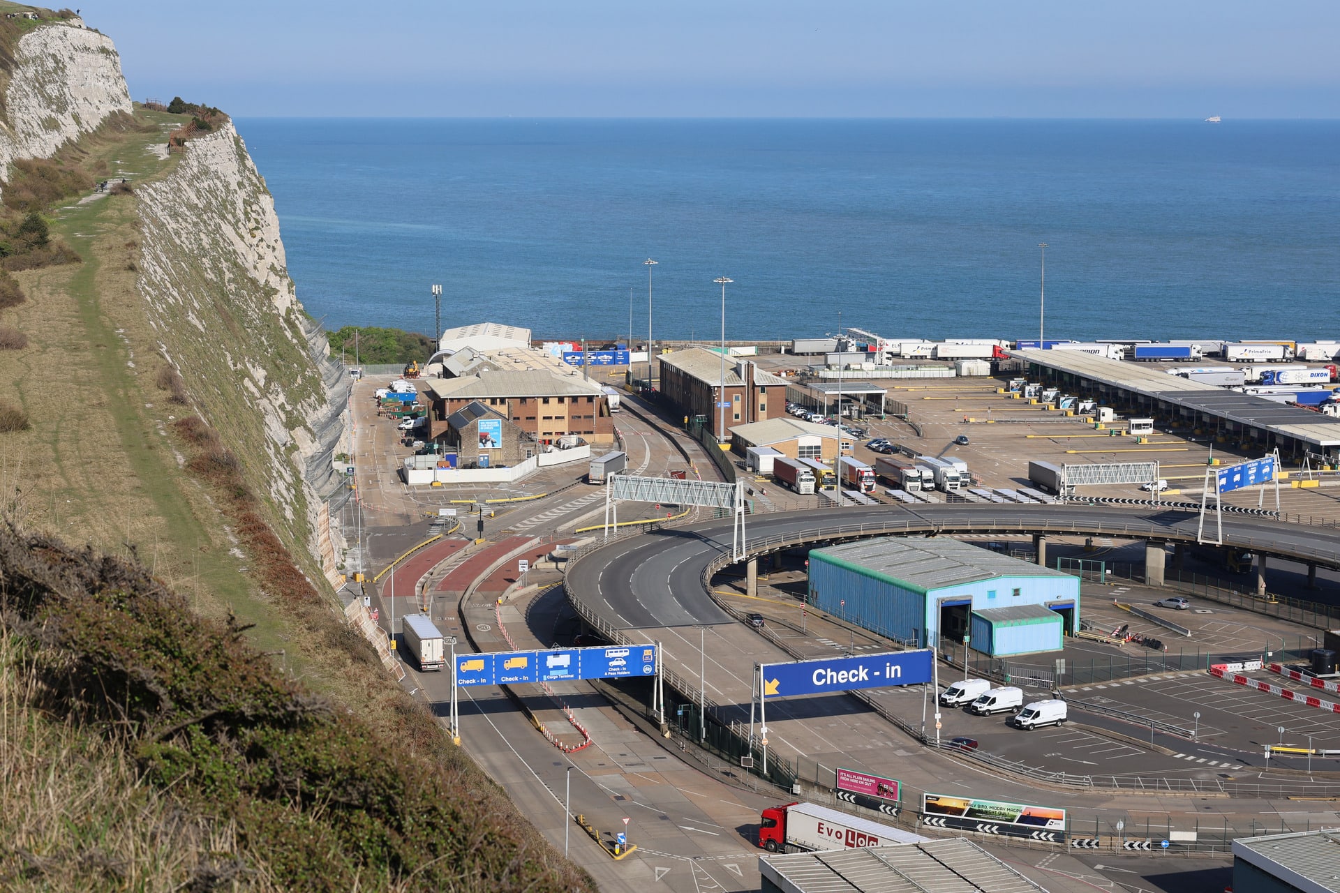 A photograph of Dover Port, captured on fieldwork.