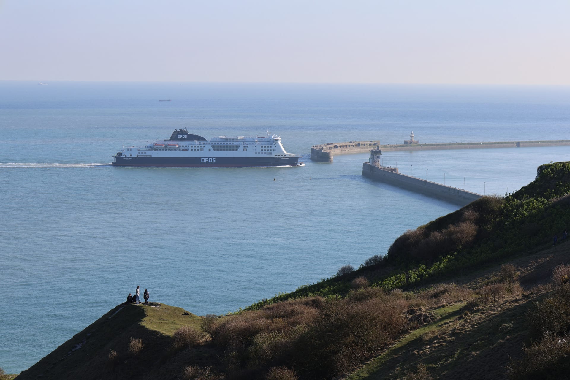 A photograph of Dover Port, captured on fieldwork.