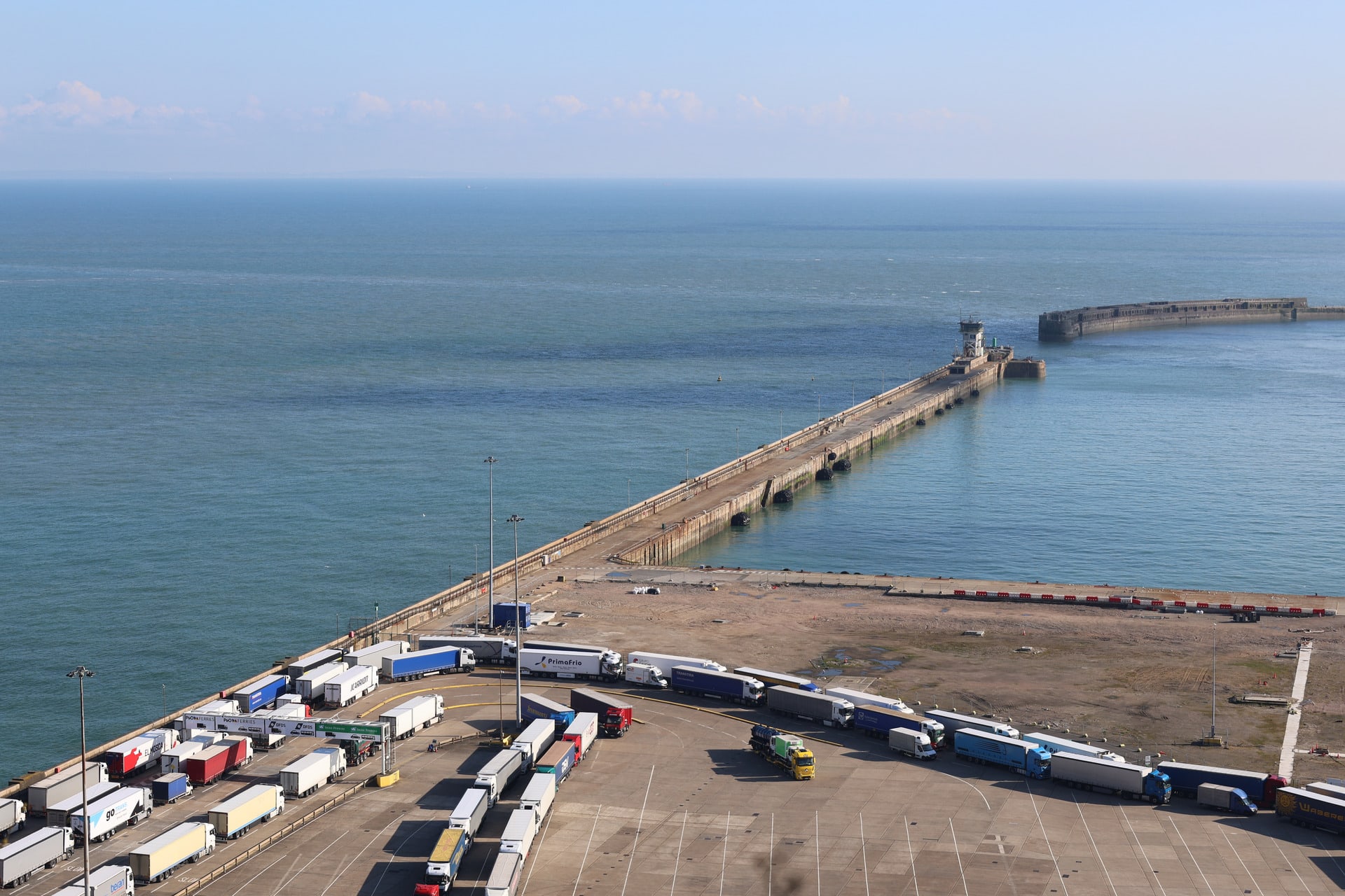 A photograph of Dover Port, captured on fieldwork.