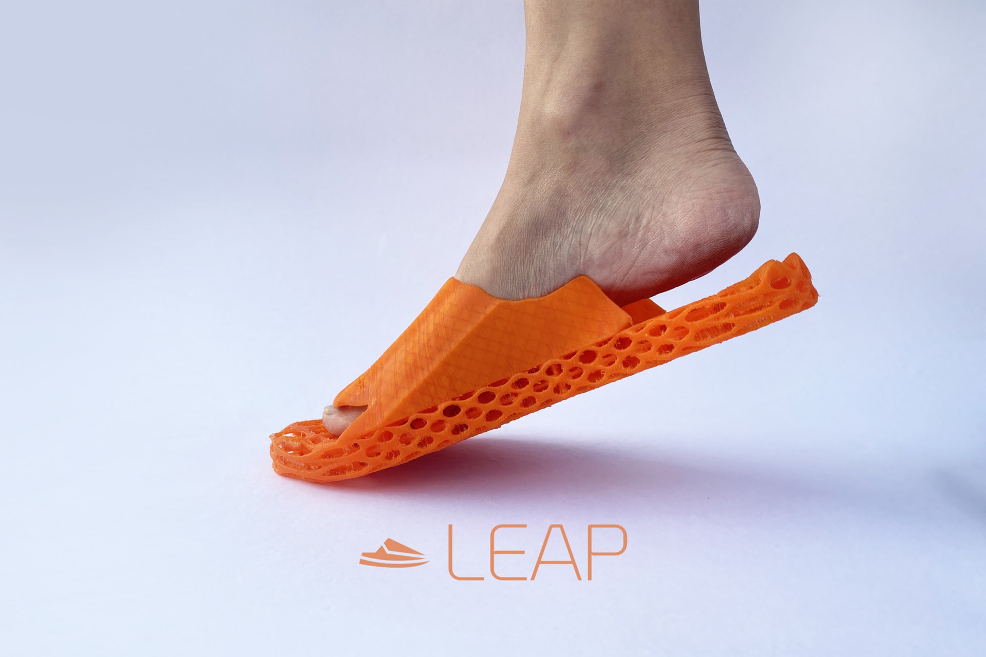 3D Printed shoe design and brand name LEAP