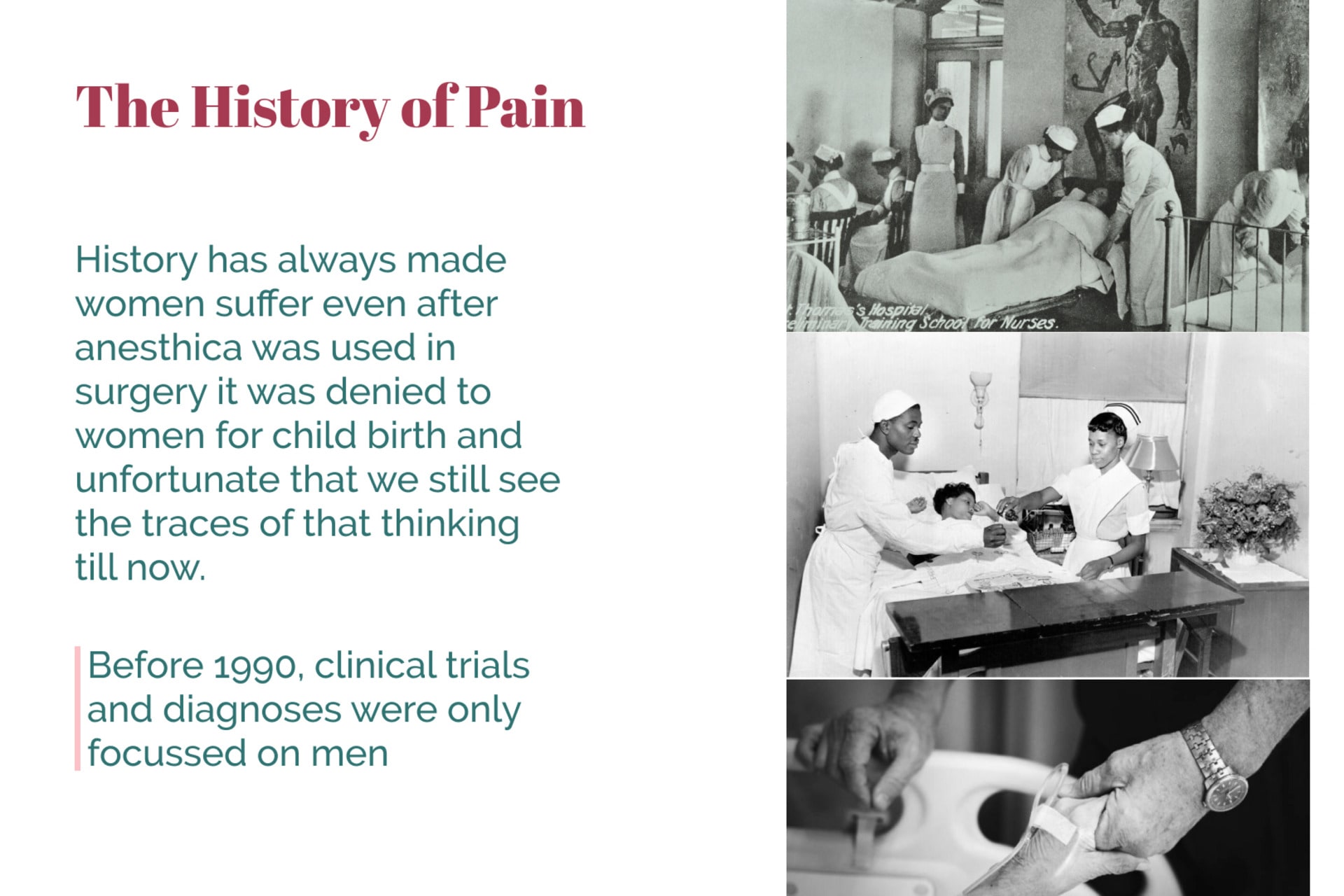 The History of Pain 