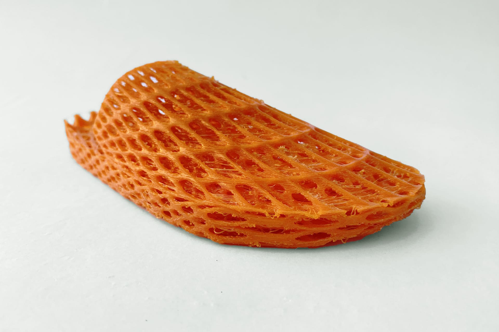 Front view of Scaled 3D printed Shoe