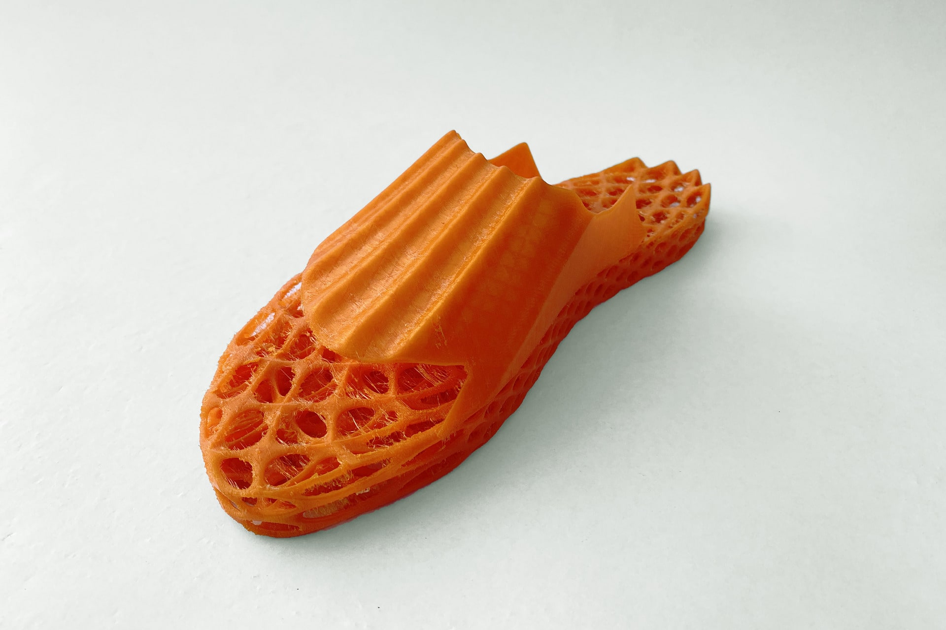 Front view of 3D printed Final Shoe