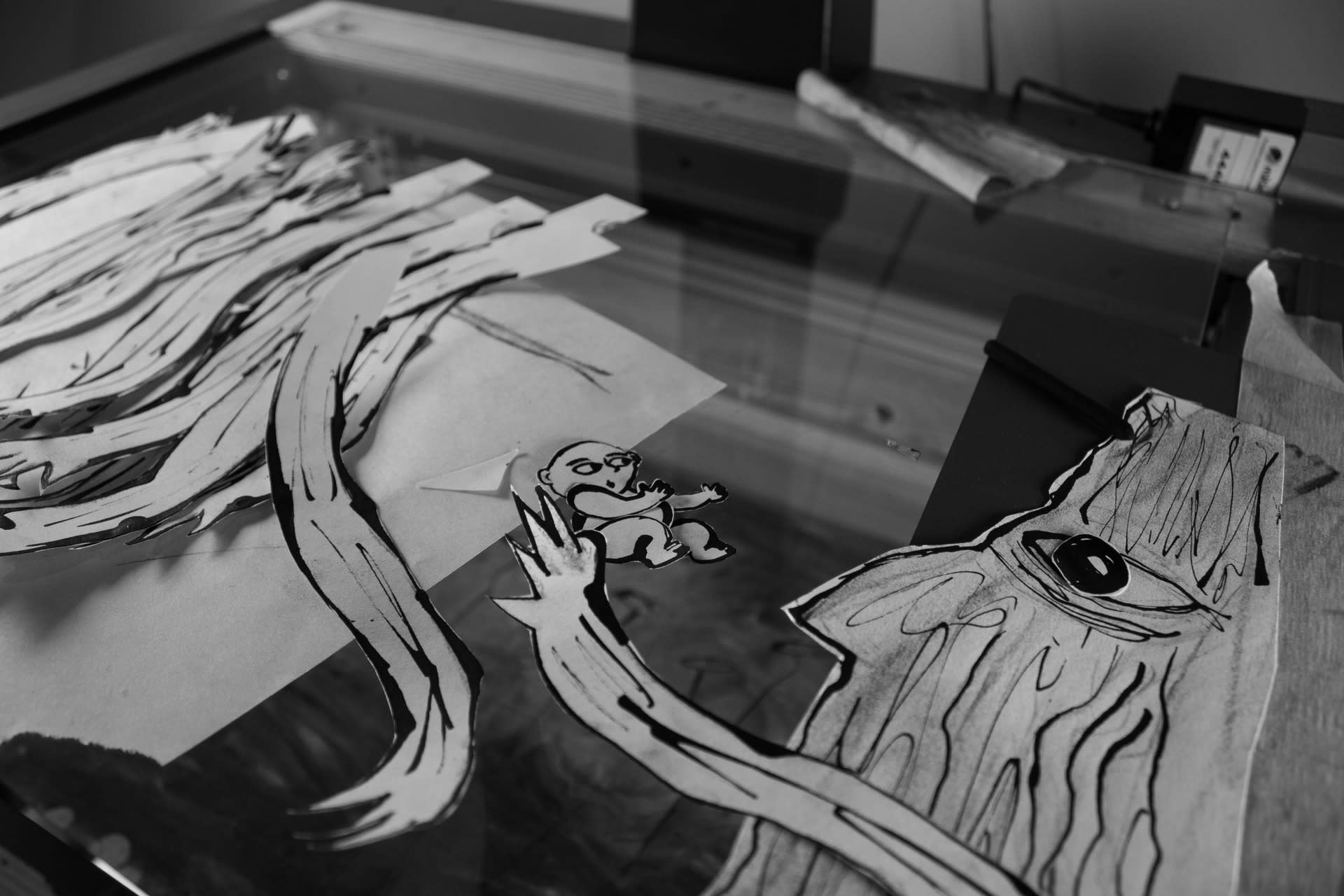 Paper cutout animation assets 