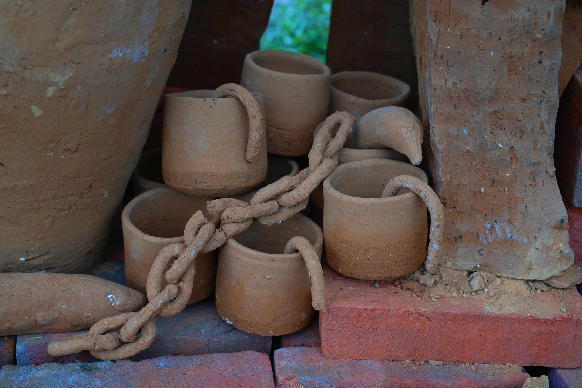 Stacking Enlil, Clay and Ceramic