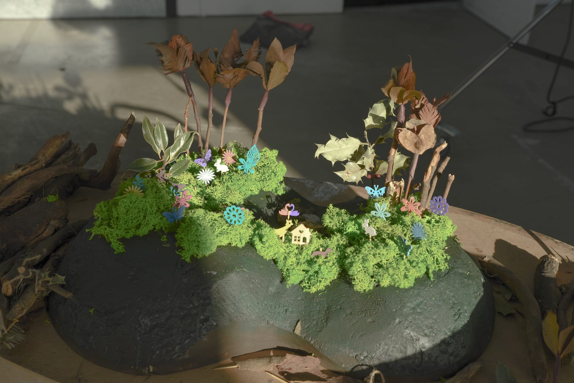 Model with elements added.