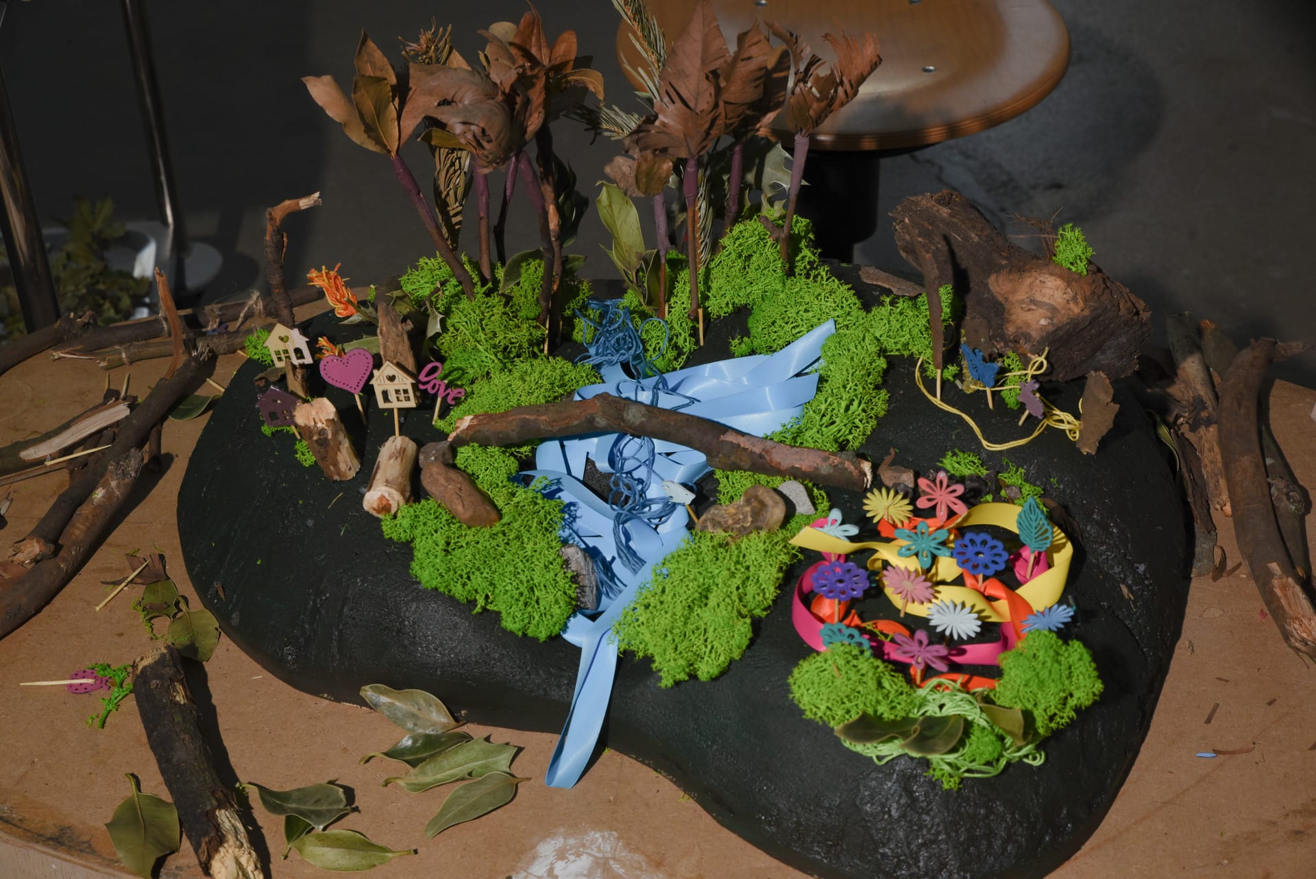 Model with elements added.