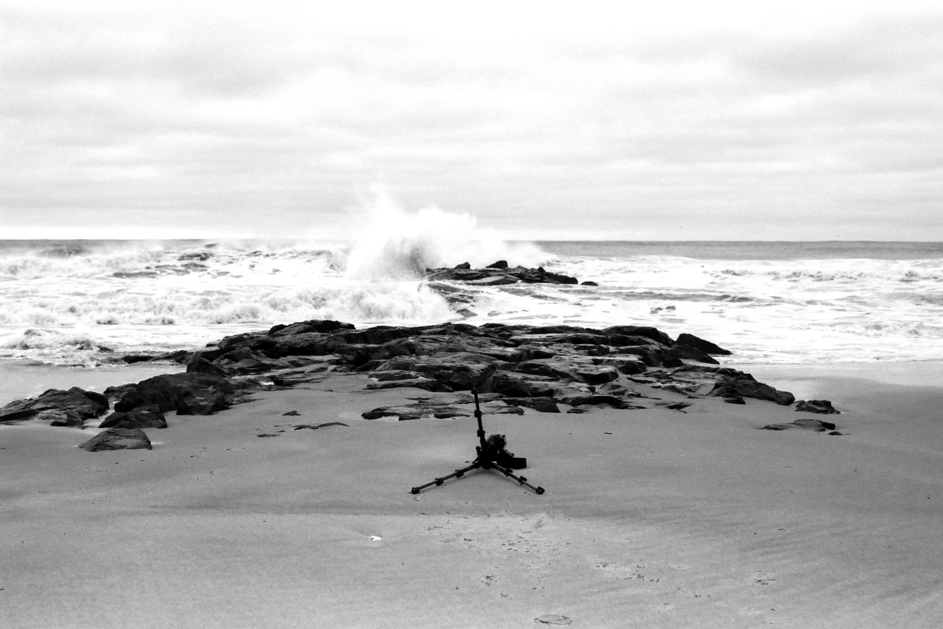 Jettisoned is an incomplete archive of photographs which feature the man-made jetties and groins on the beaches of Avon by the Sea, New Jersey. These photographs were taken by the artist and are catal