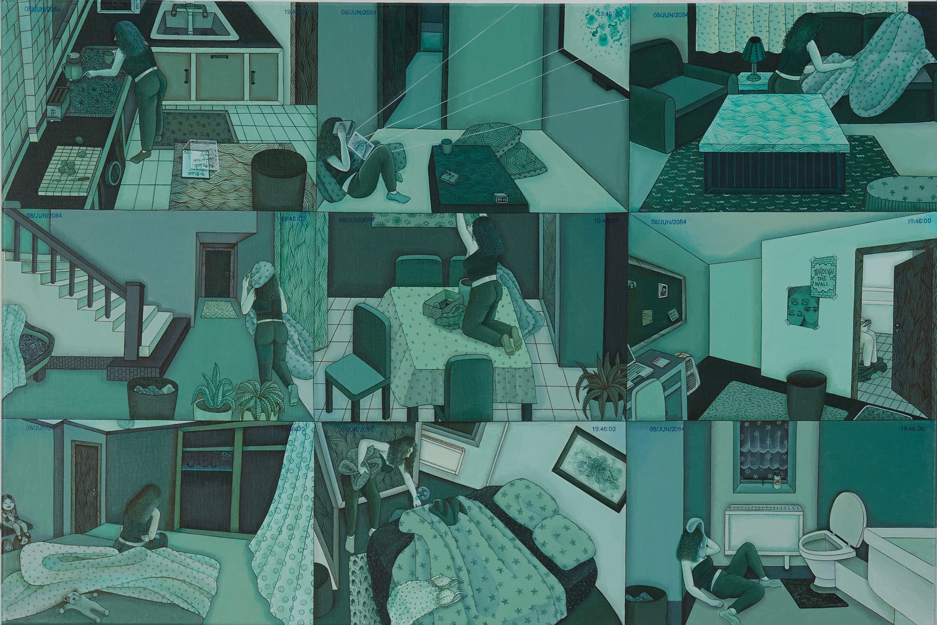 surveillance camera paintings