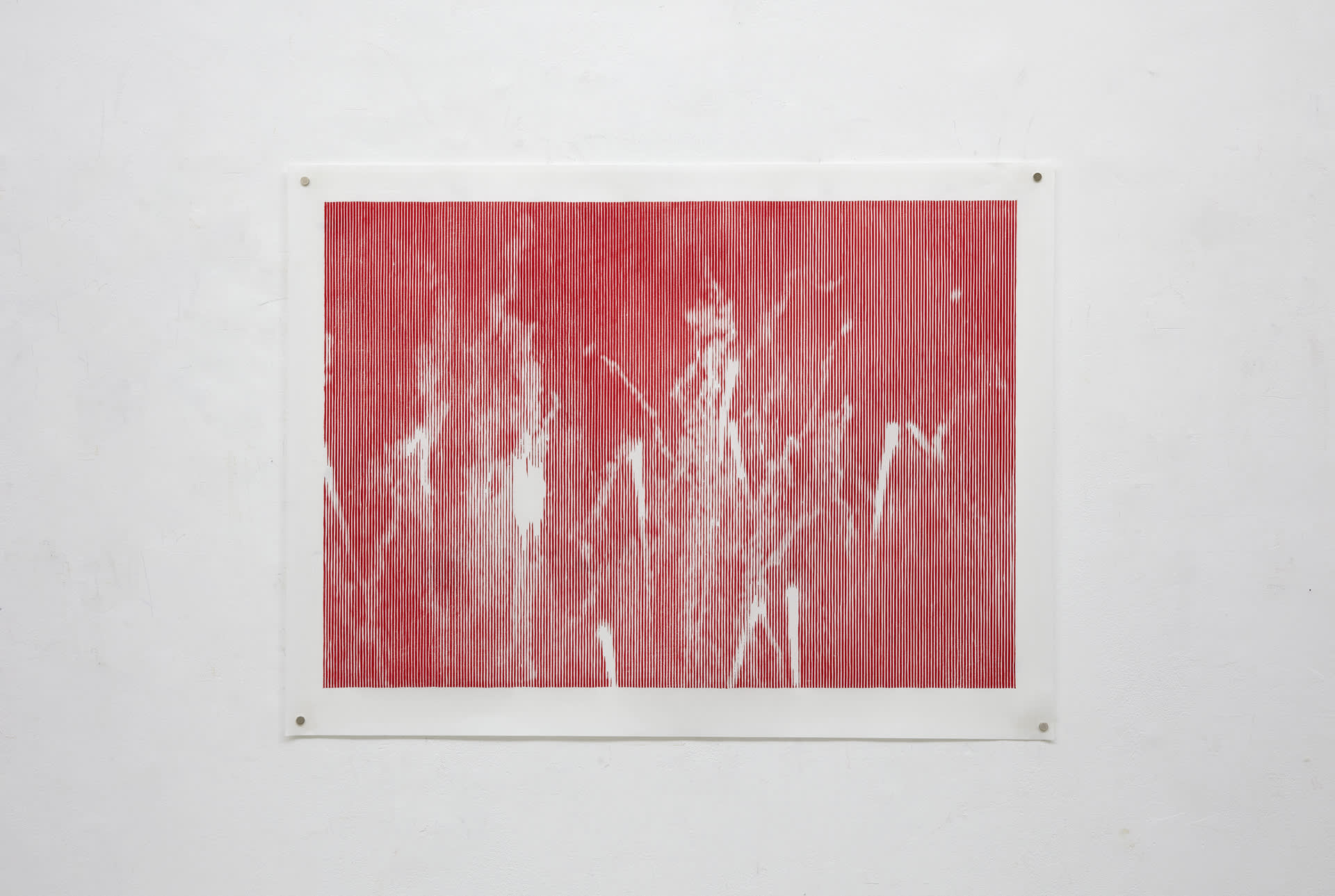 Woodcut, Hand printing with lithography ink on Chinese Xuan paper, 88cm x 64cm