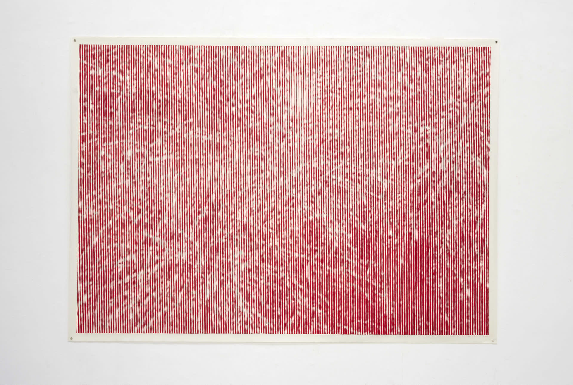 Woodcut, Hand printing with lithography ink on Chinese Xuan paper, 201cm x 142cm