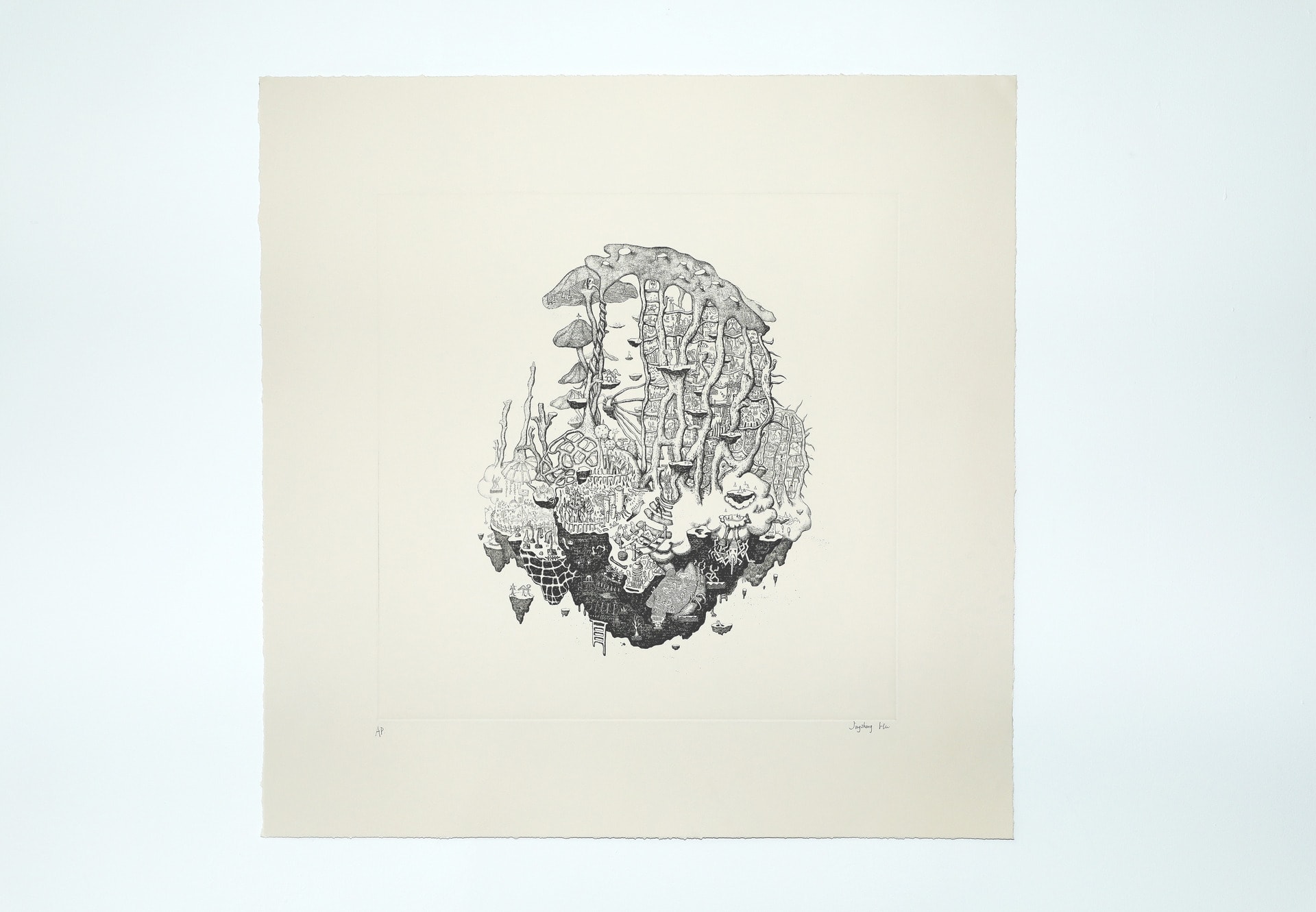 Series six   50x50cm   zinc etching, printmaking