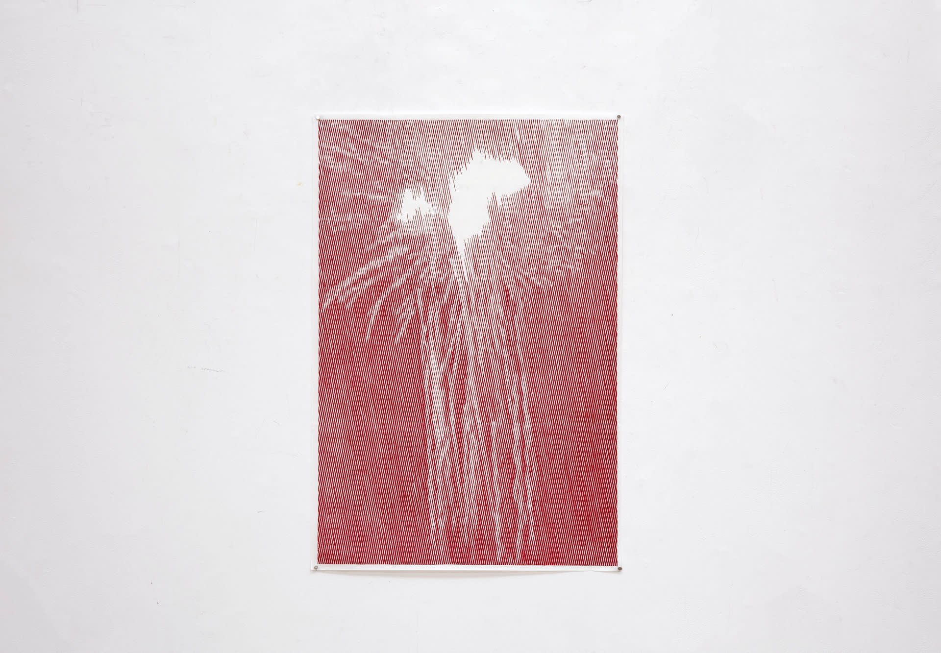 Hand printing with lithography ink on Chinese Xuan paper, 69cm x 102cm