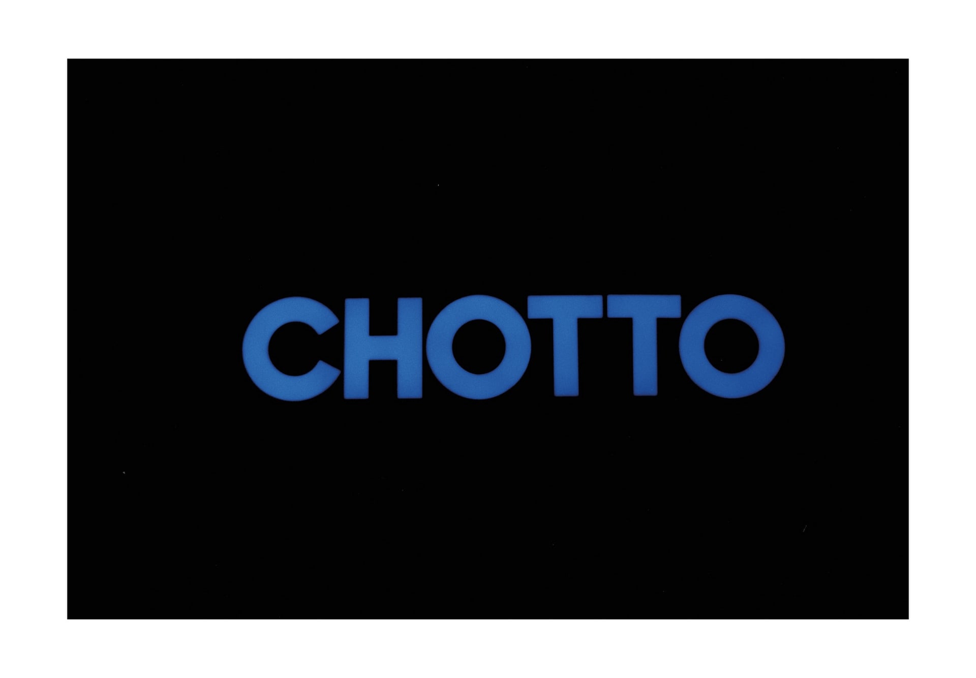 Chotto's resturant logo in Soho.