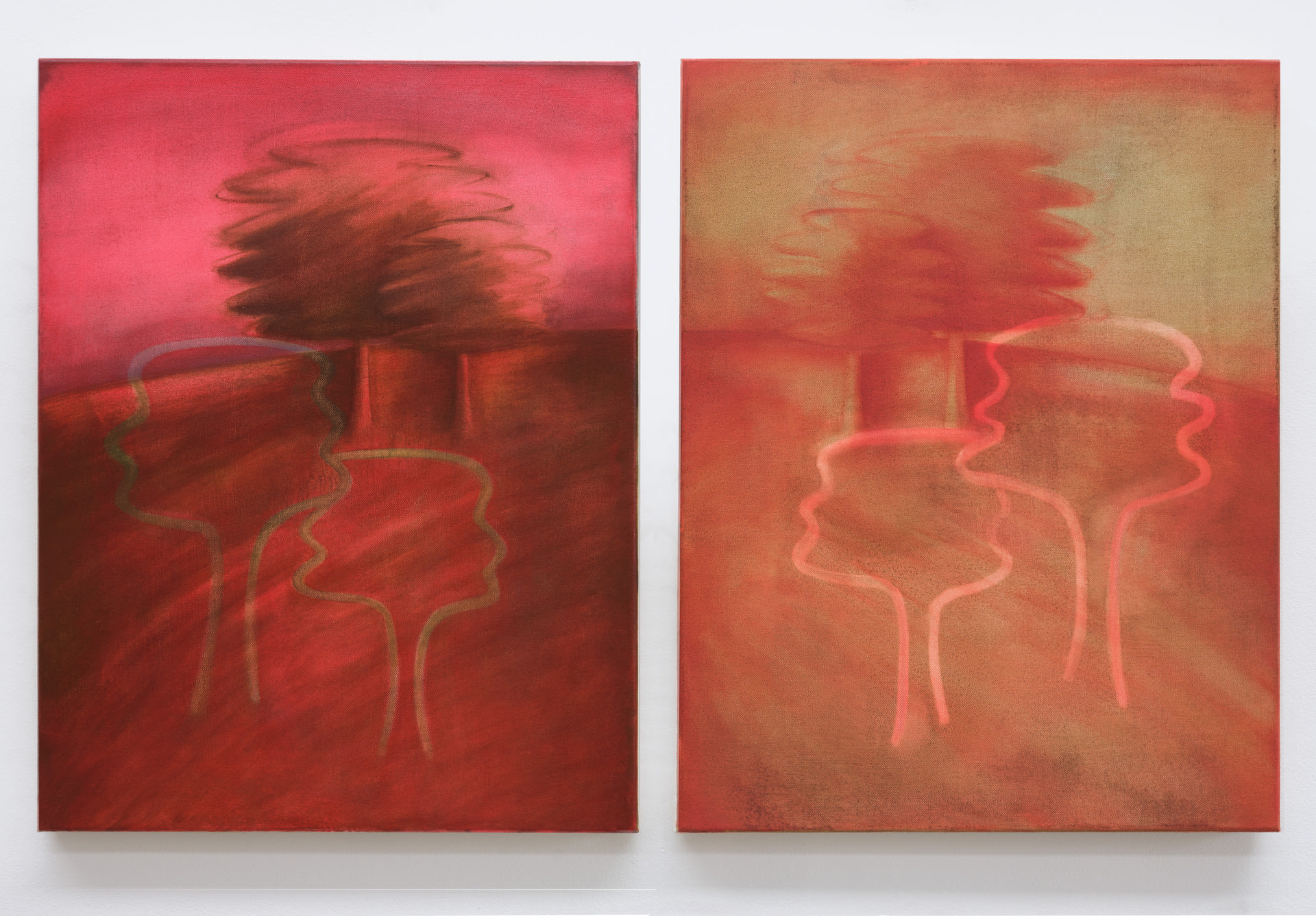 'Ways of Treeing' (diptych), 2022