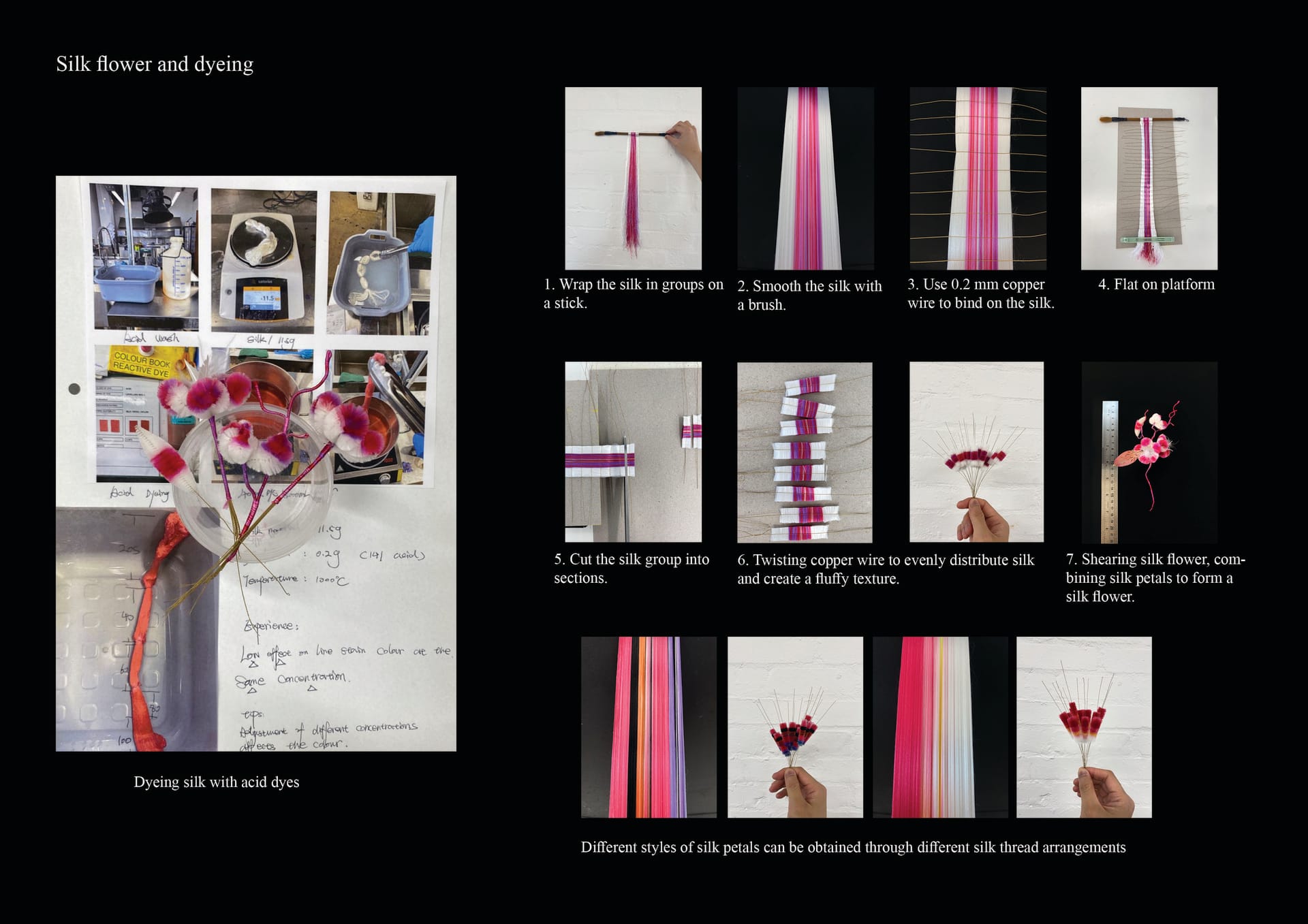 Traditional Chinese handicraft silkflowers