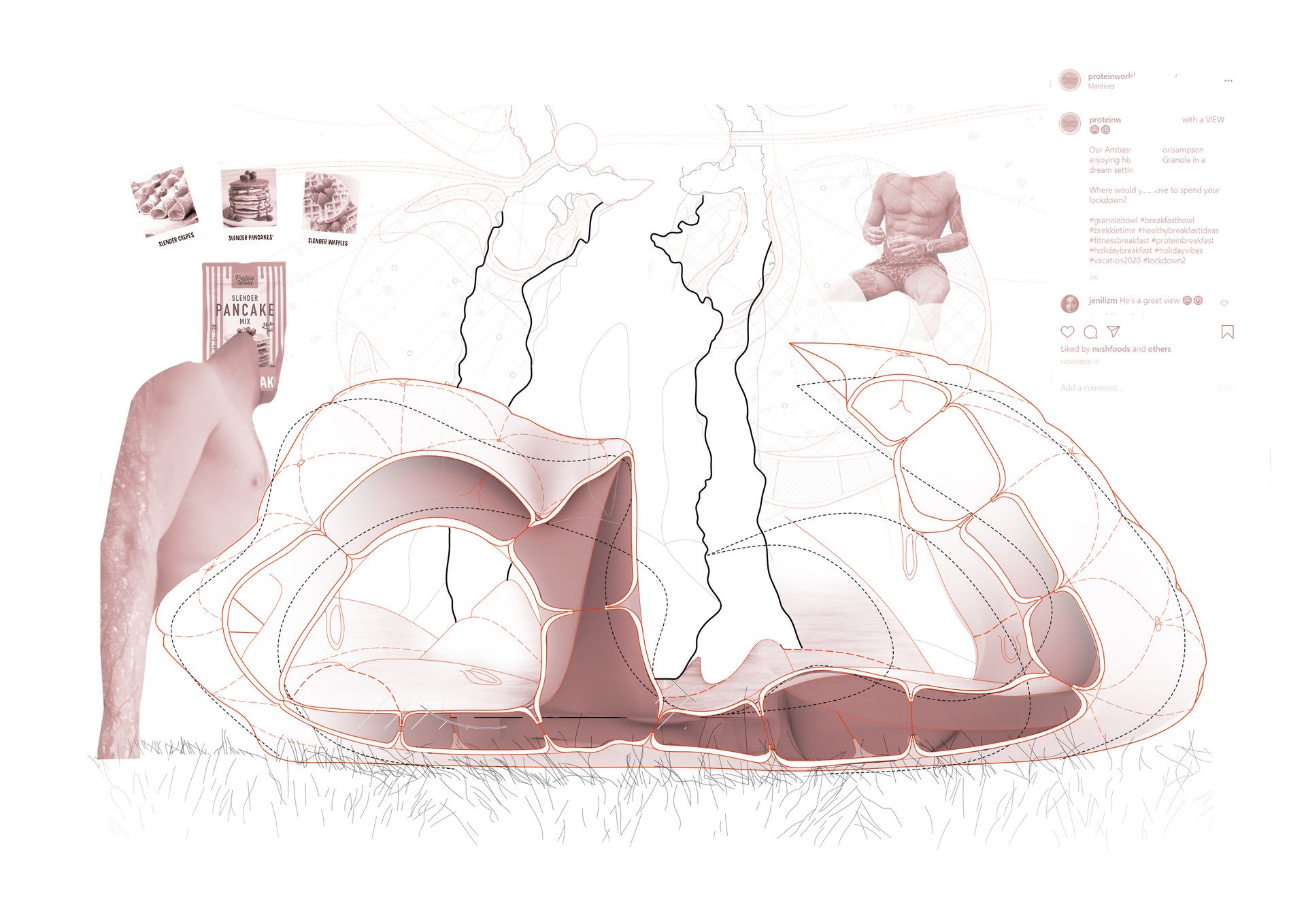 Section through southern segment