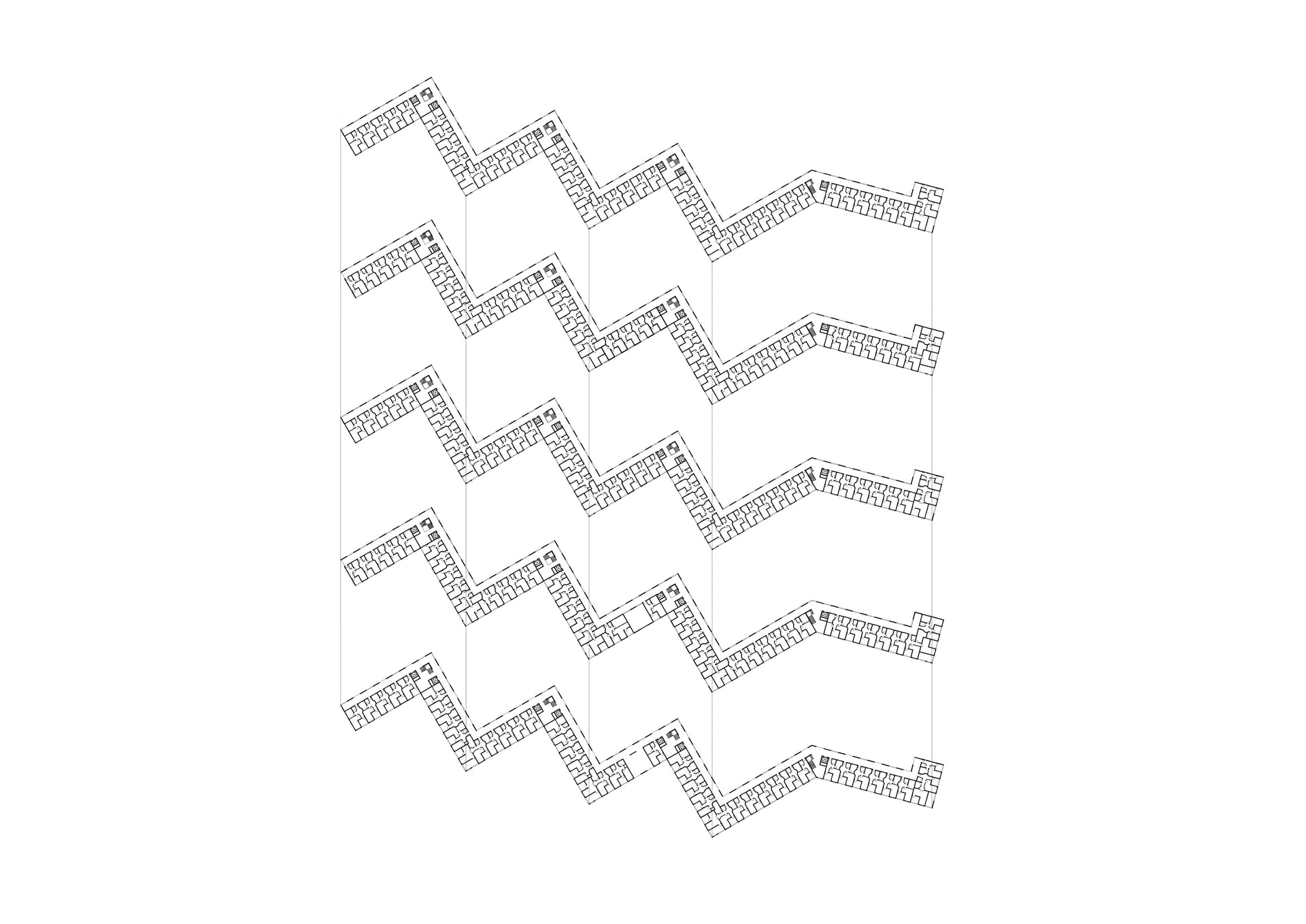 Southern block plans, 1:1250 at A3, own work.