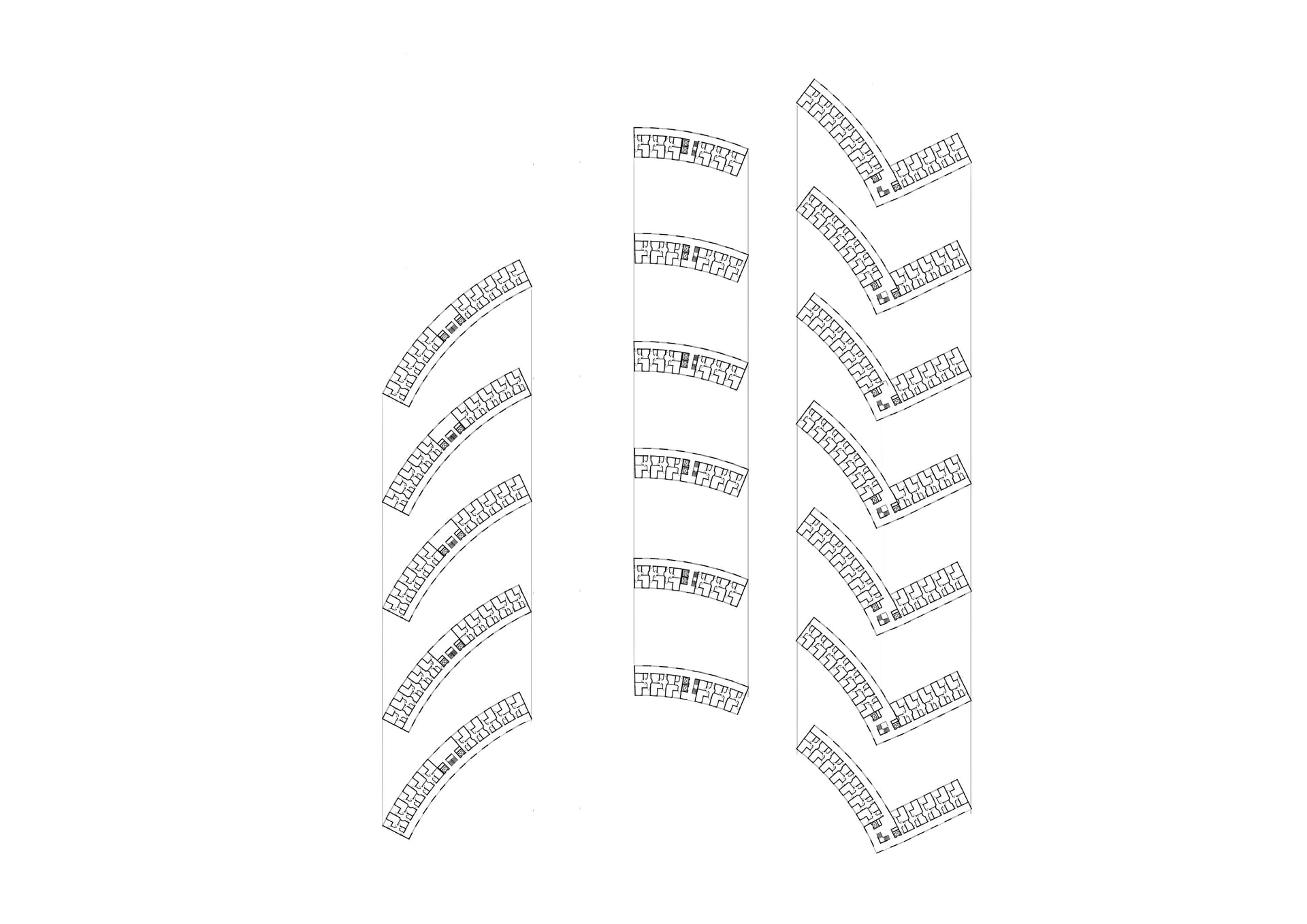 Western block plans, 1:1250 at A3, own work.