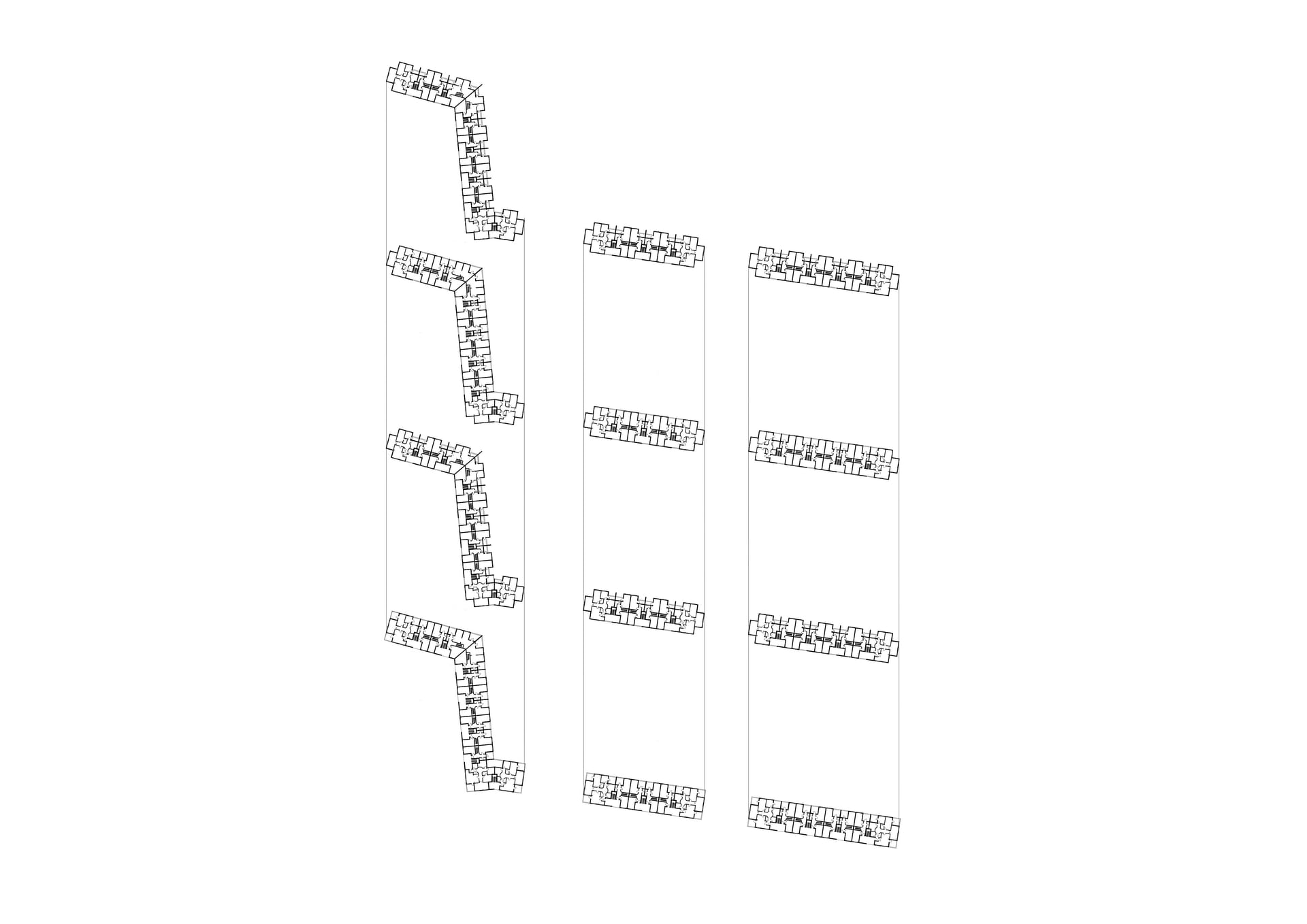 Northern block plans, 1:1250 at A3, own work.