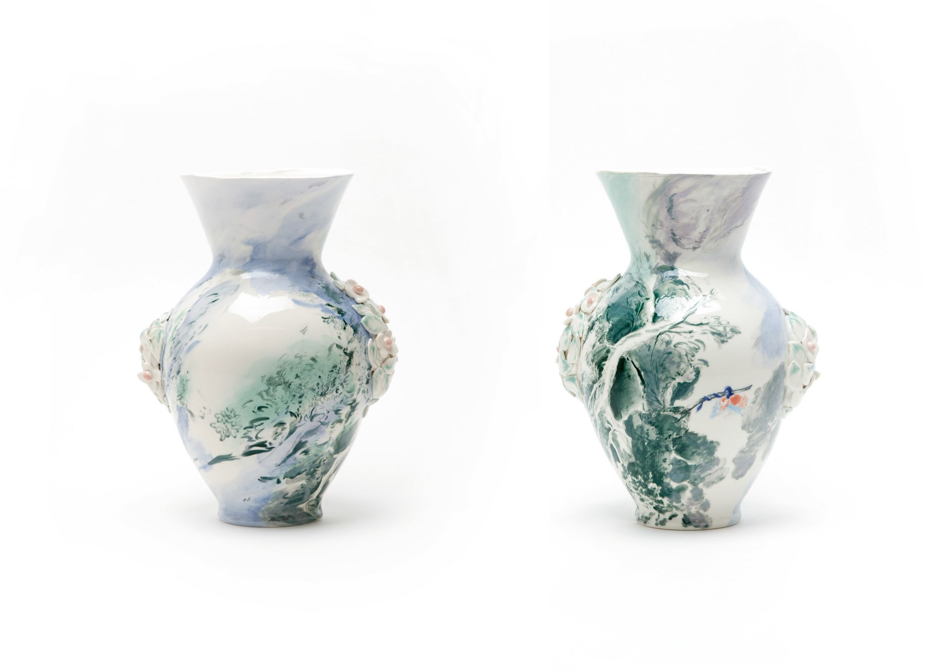 Floral Arcadia Ⅱ  2020  glazed porcelain 25x17cm  