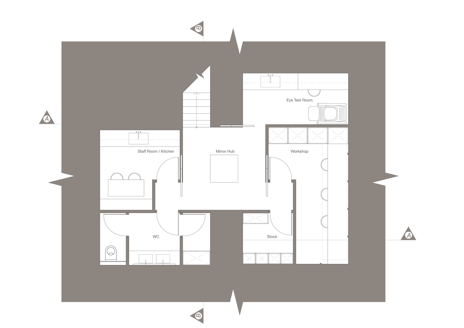 Basement floor plan