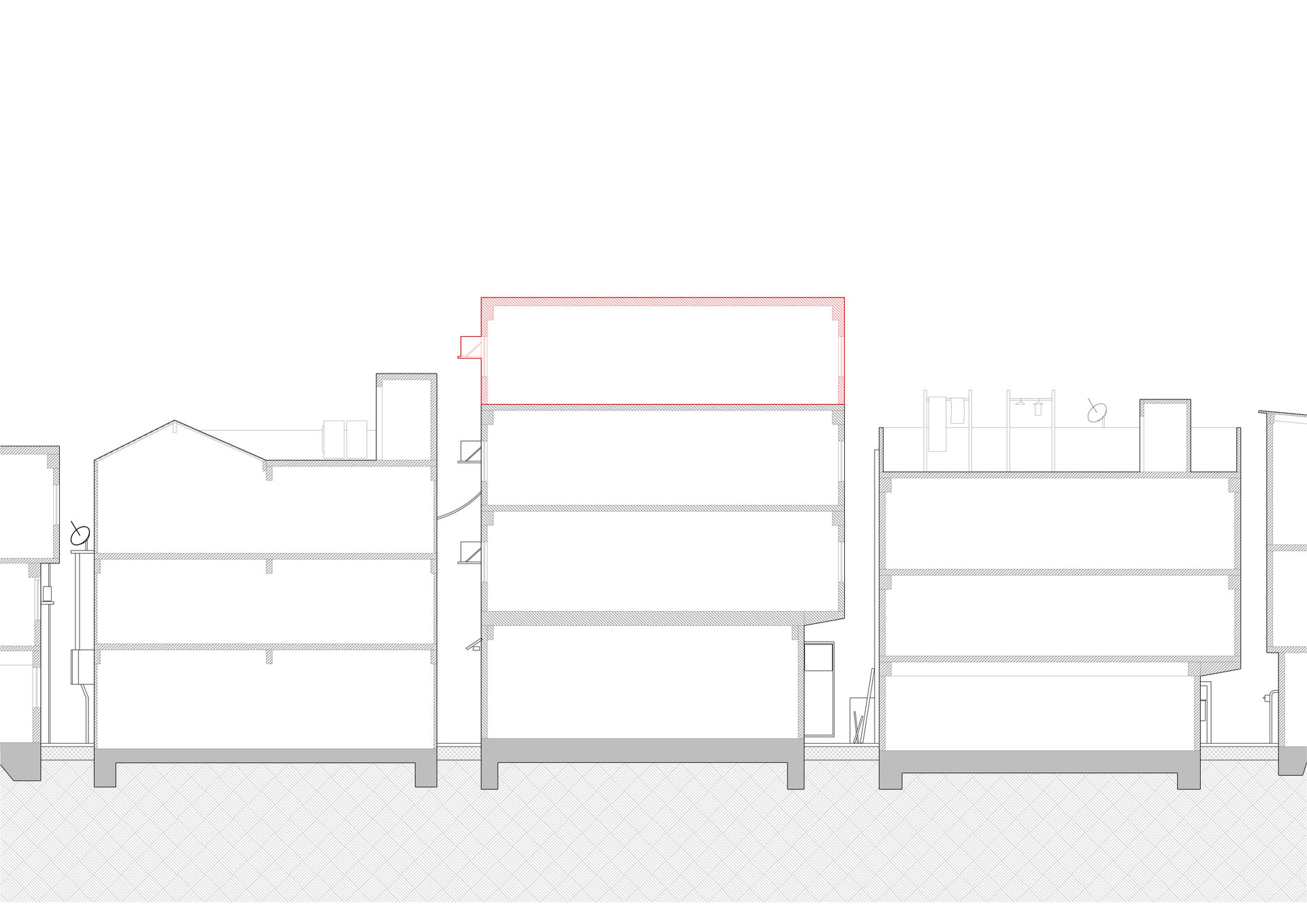 Current illegal extensions and narrow streetscapes as a product of the policy  
