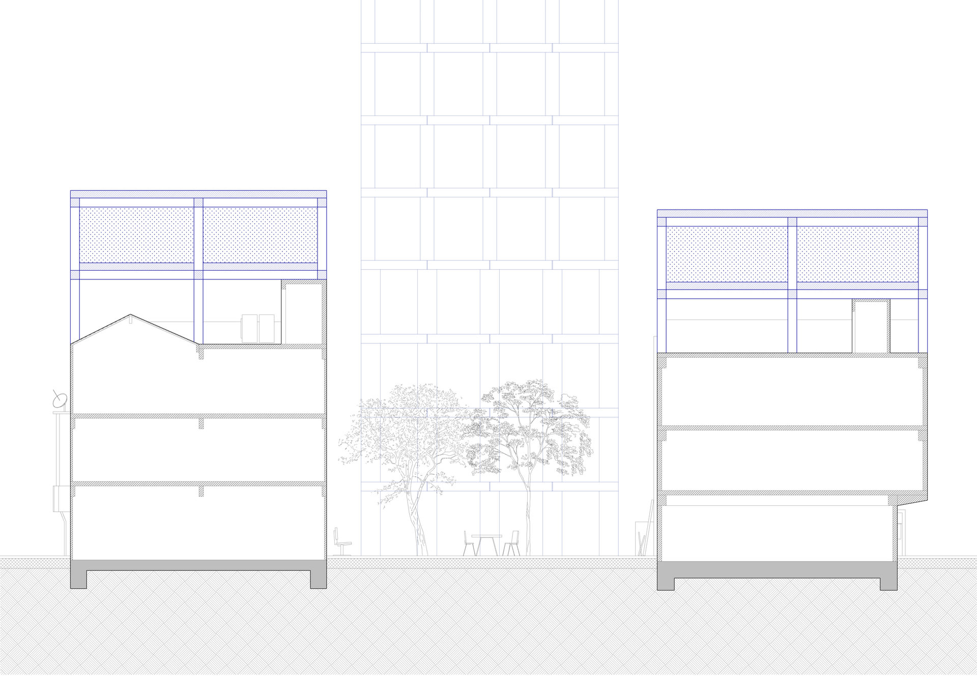Proposed strategy to alter the typology that would create new space and better open space 