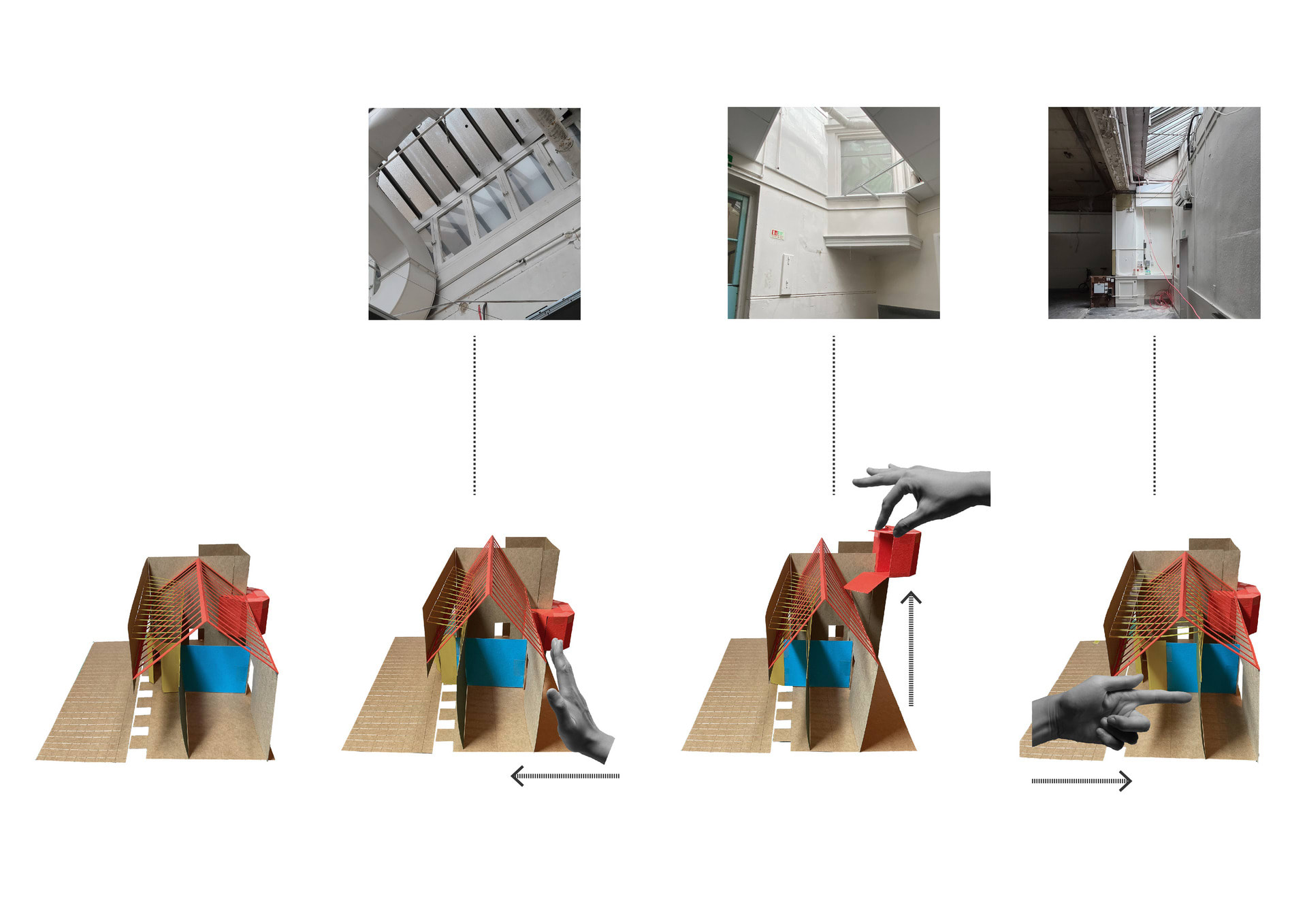 I did some exercises based on that part, which is reimagine these are the elements that can move based on this location, and they become flexible and adaptable pieces, which means that they could chan