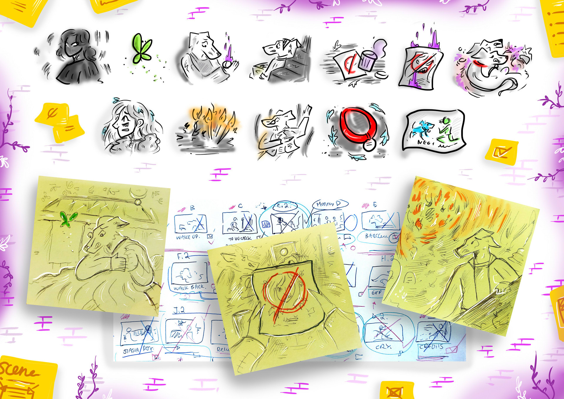 Story Beats and Post-Its